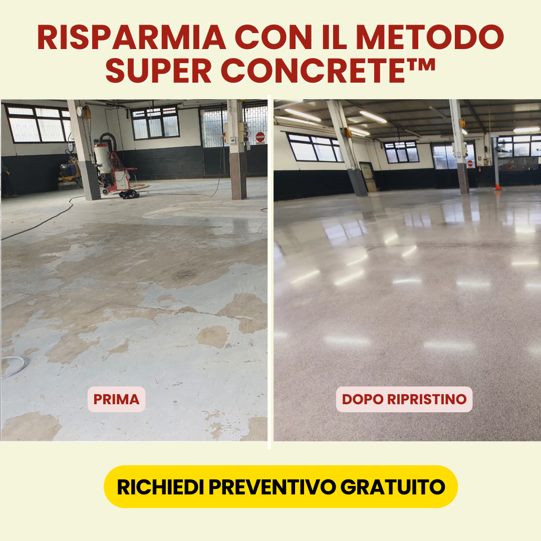 Alfapav sas Lucidatura Pavimenti Industriali in Cemento Facebook ad: Ripristina e fai brillare il pavimento in cemento
