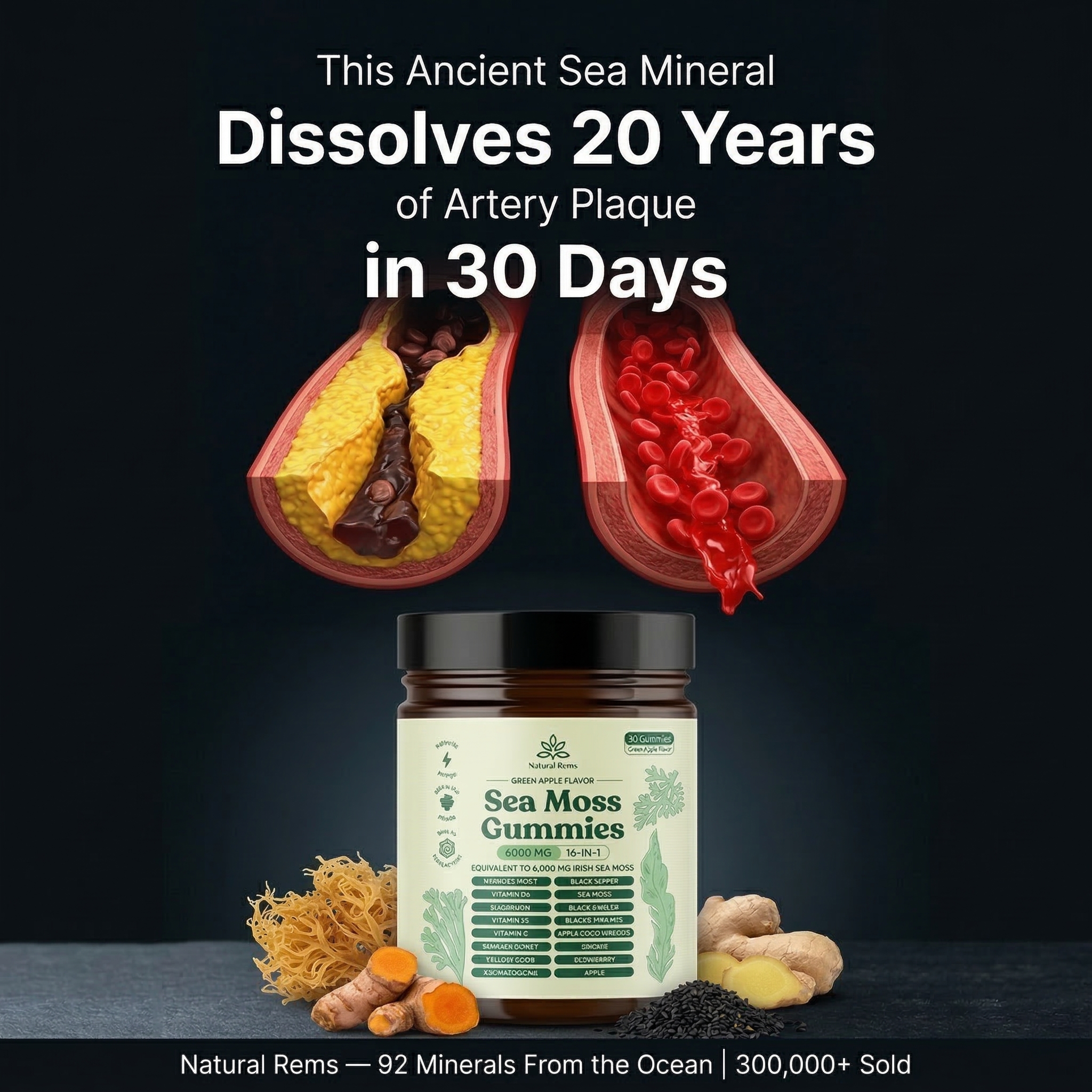 Heart Health Support Community Est. 2009 Facebook ad: The 92-Mineral Sea Plant Replacing Pill Organizers