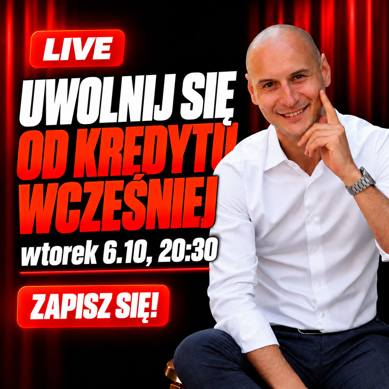 Ronald Szczepankiewicz Ekspert Finansowy Facebook ad: Zapisz się na live