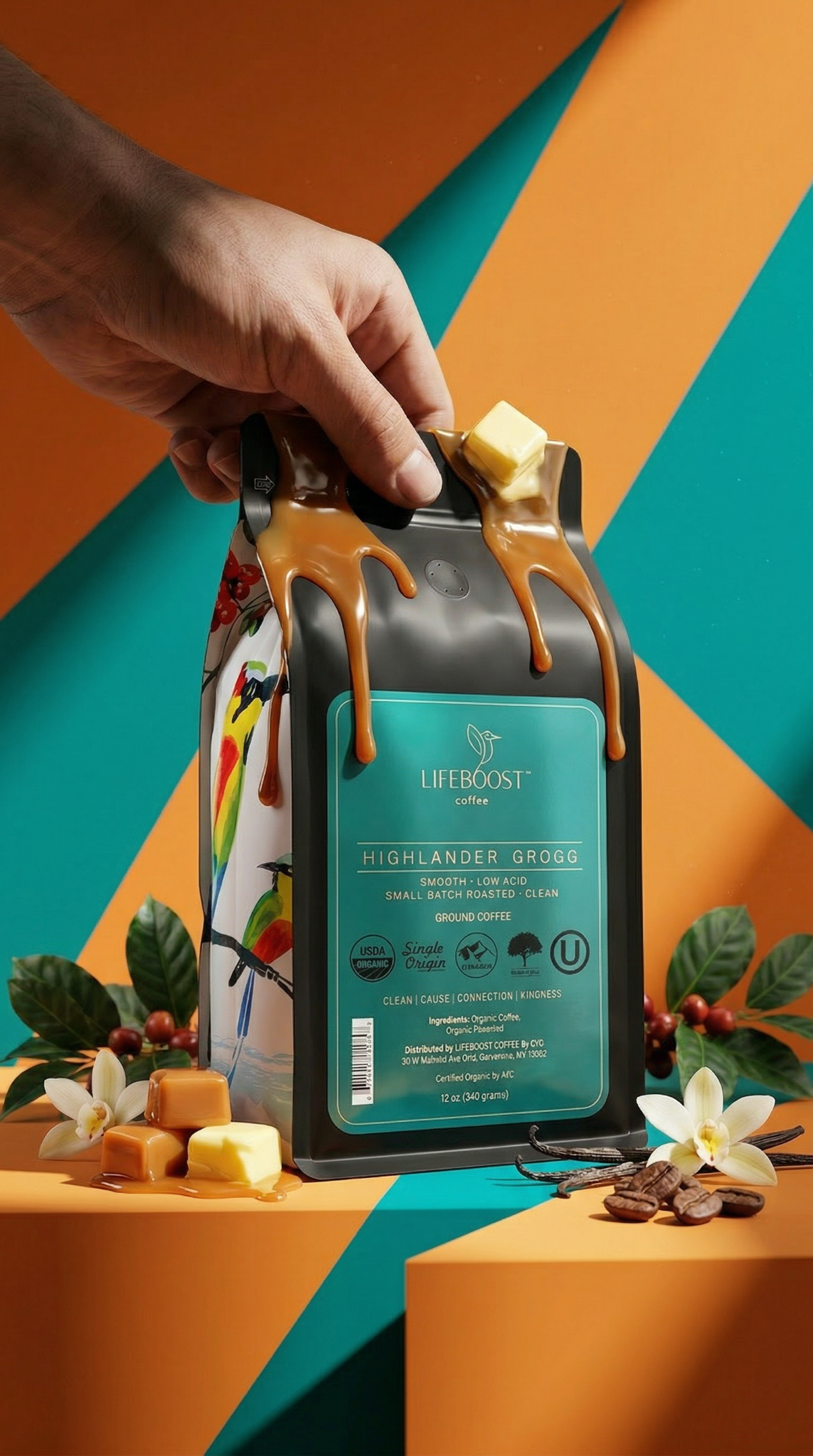 Lifeboost Coffee Facebook ad