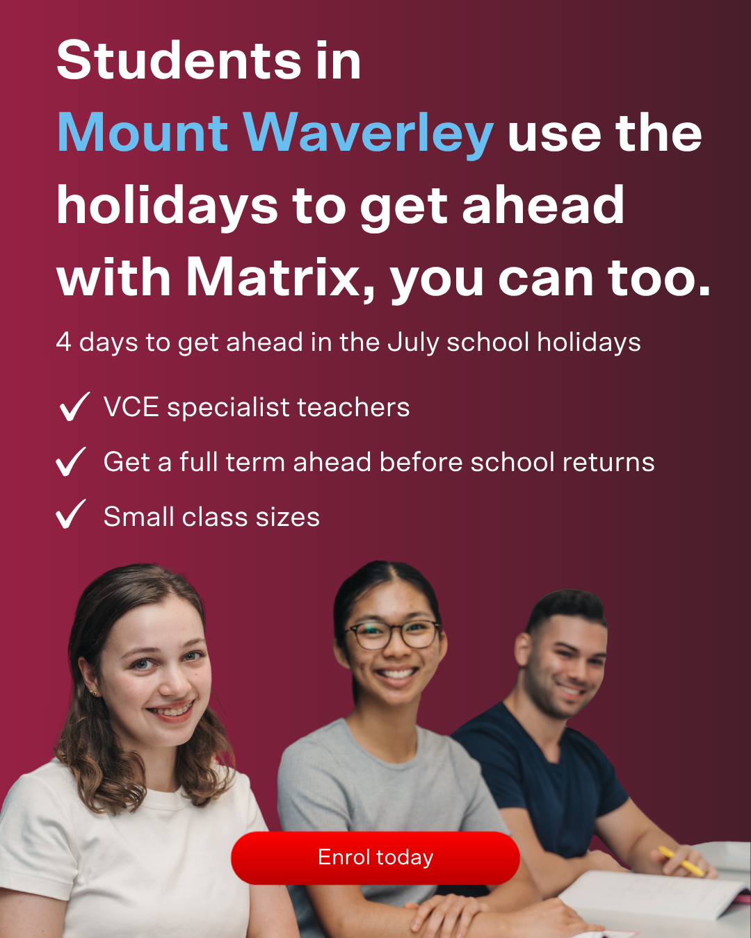 Matrix Education Facebook ad