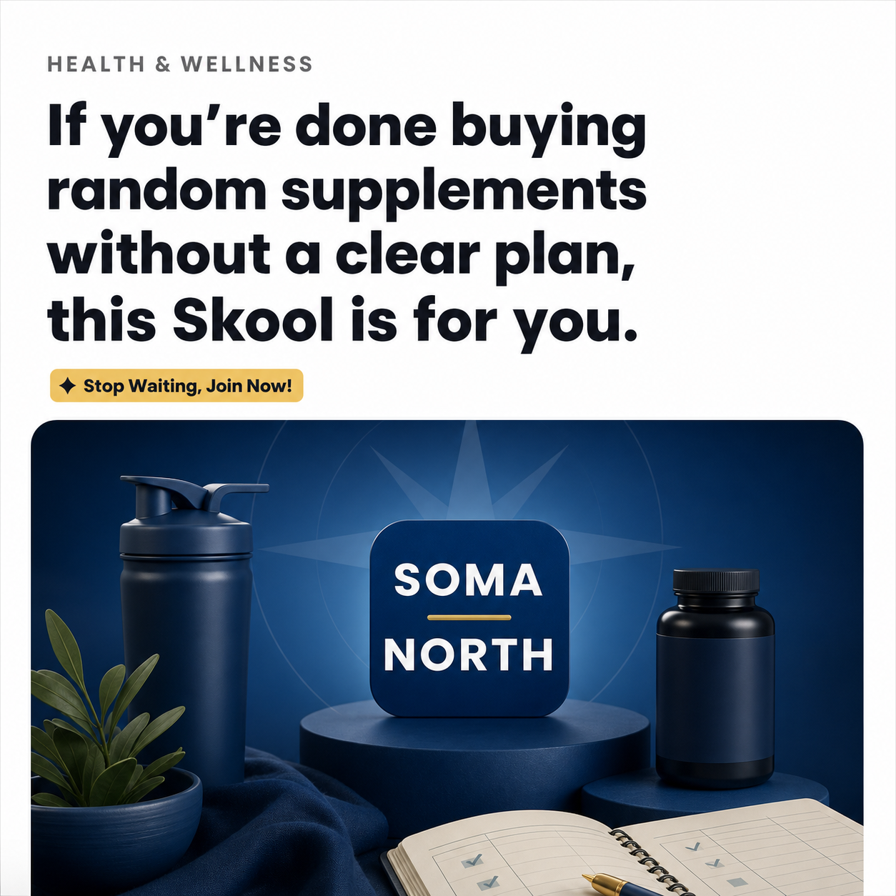 Skool Facebook ad