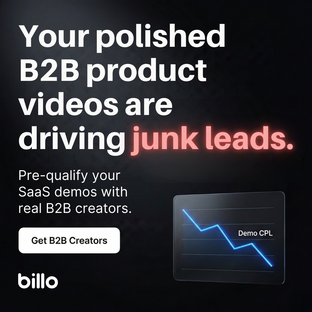 Billo Facebook ad