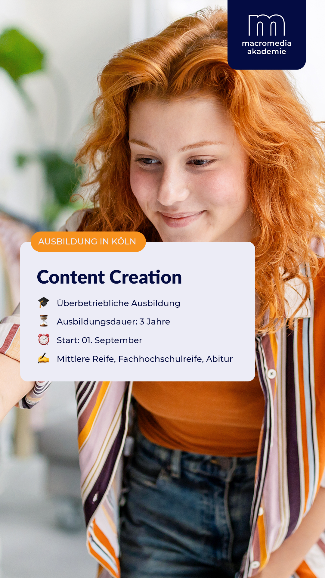 Macromedia Akademie Facebook ad from Feb 4, 2026