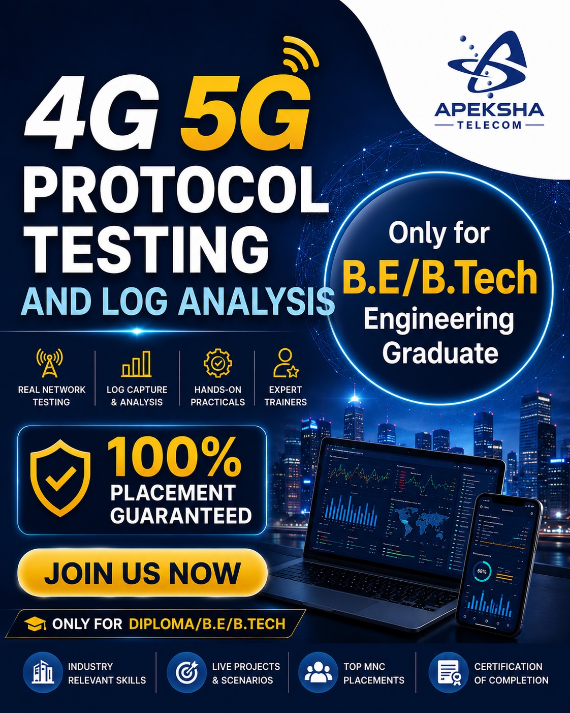 Apeksha Telecom Services Private Limited Facebook ad: Looking for a High-Paying Career in Telecom?