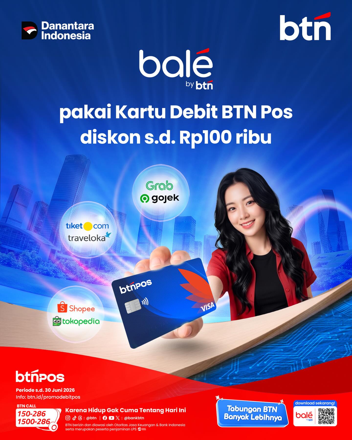 Bank BTN Facebook ad: Beli 1 Tiket Dapat 2 Tiket Ancol di balé by BTN