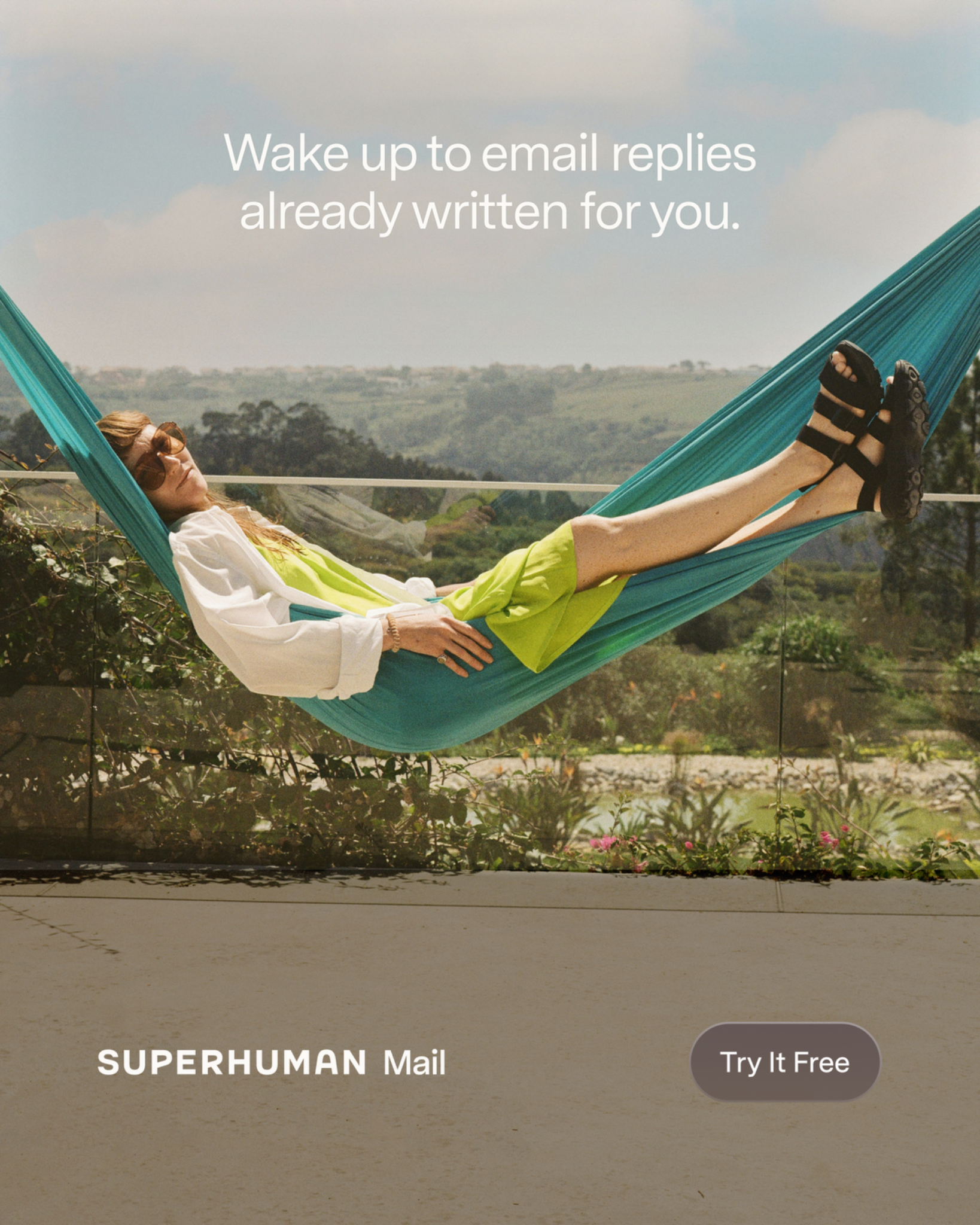 Superhuman Mail Facebook ad
