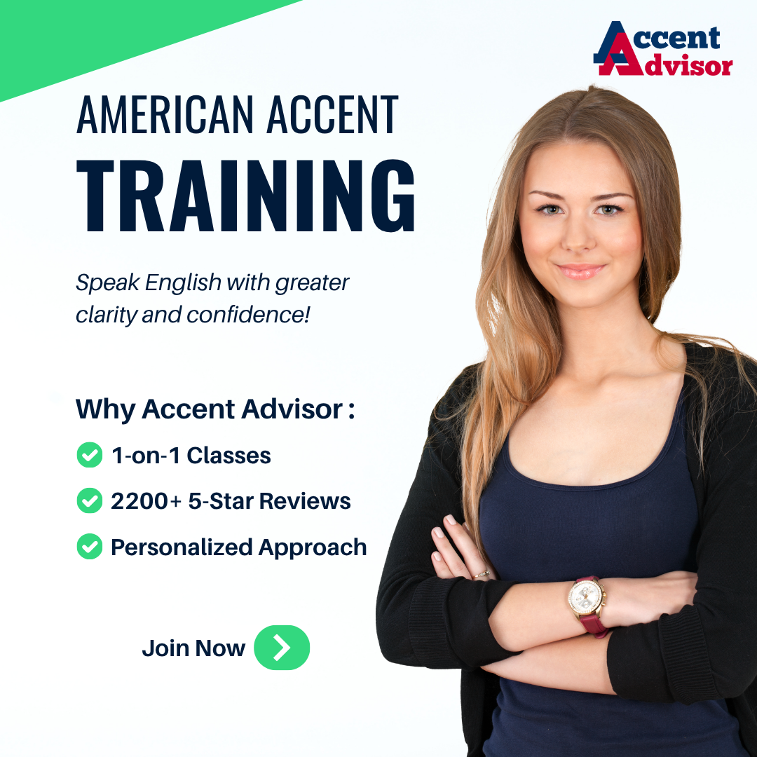 Accent Advisor - American Pronunciation Facebook ad