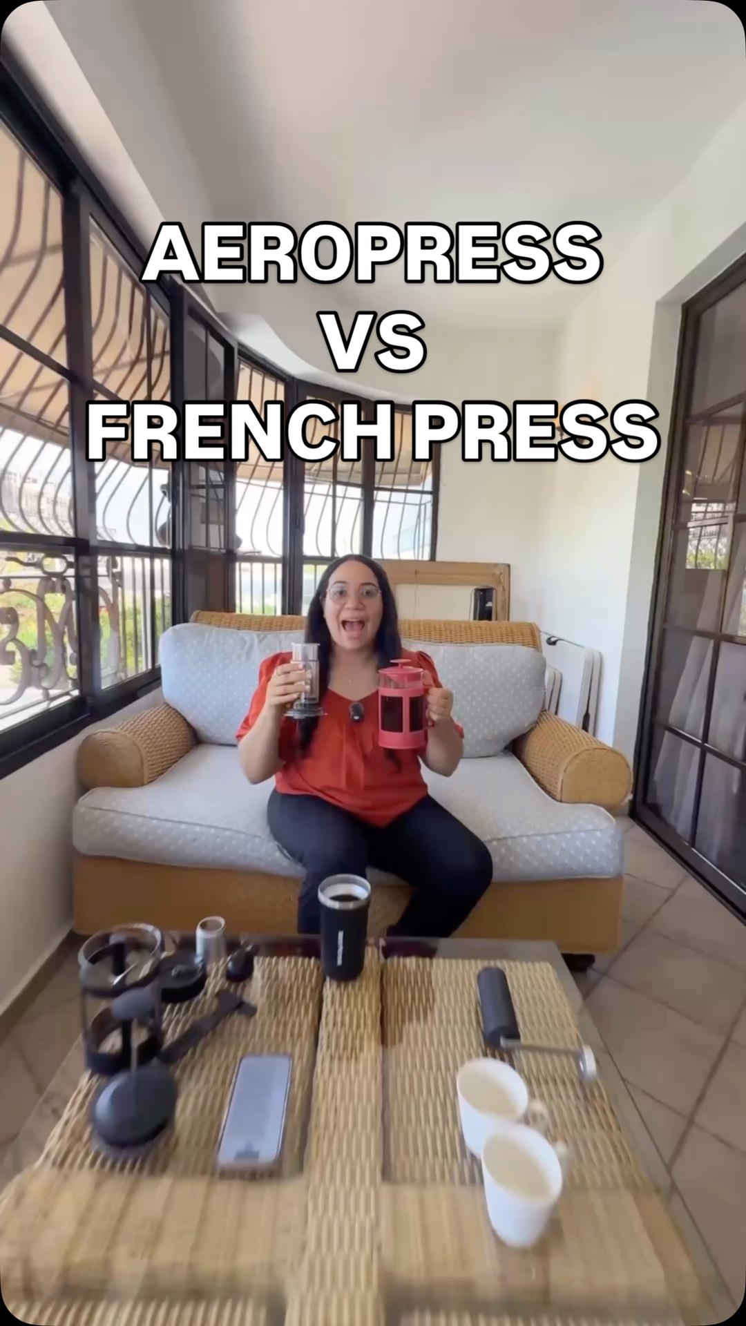AeroPress Facebook ad: AeroPress or French Press?