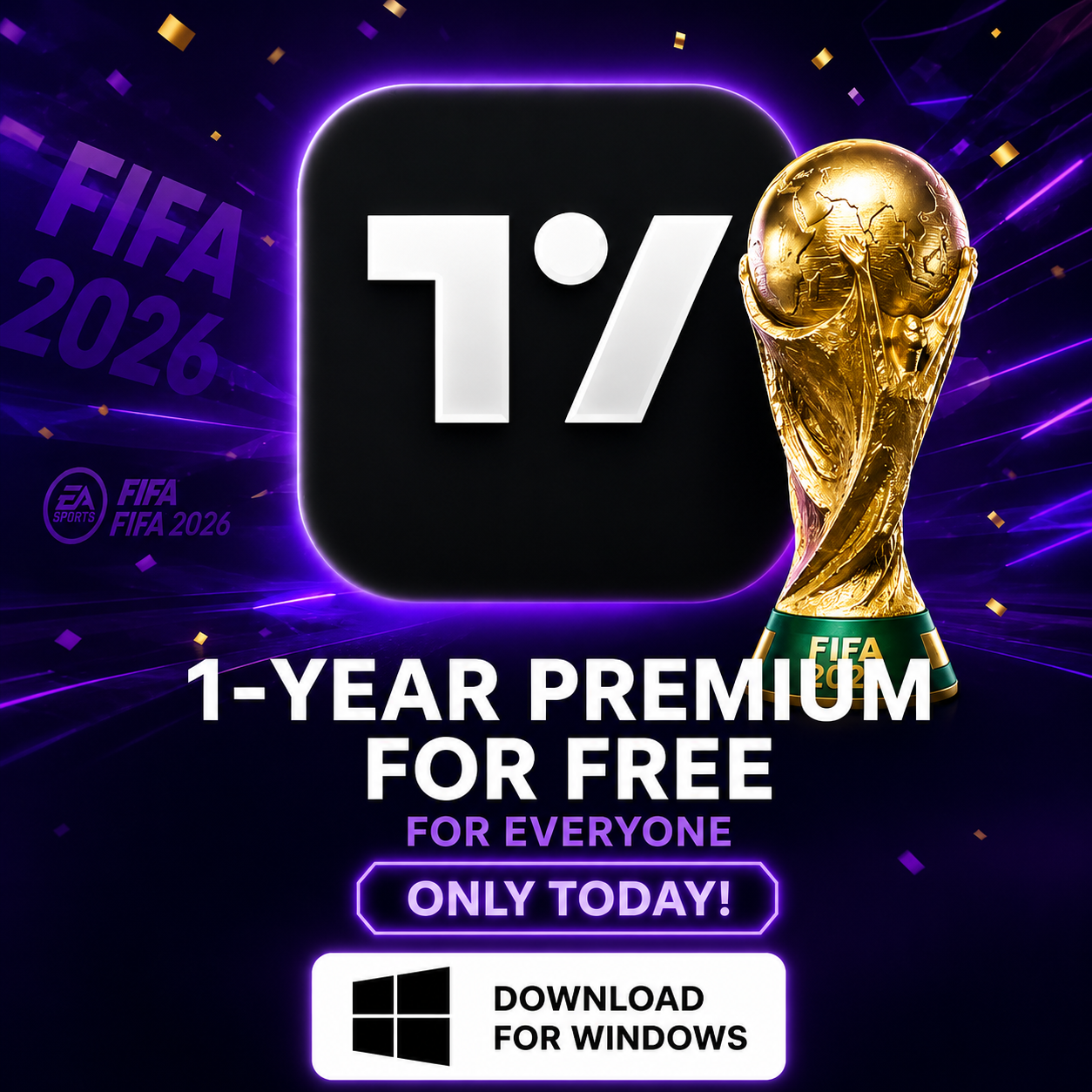 InsightCentral Facebook ad: Install → Get 1 Year of TV Premium Free