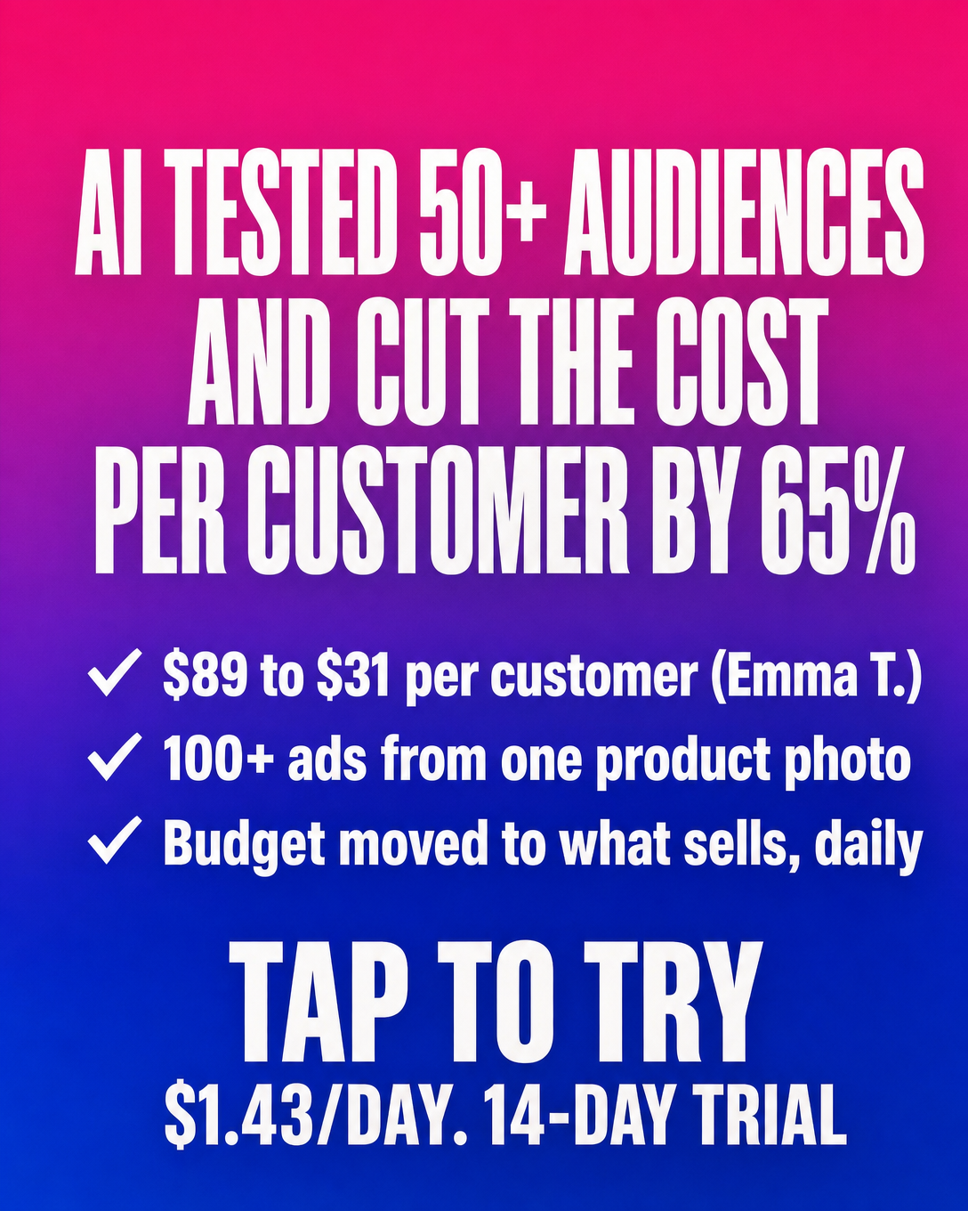 trycrush.ai Facebook ad
