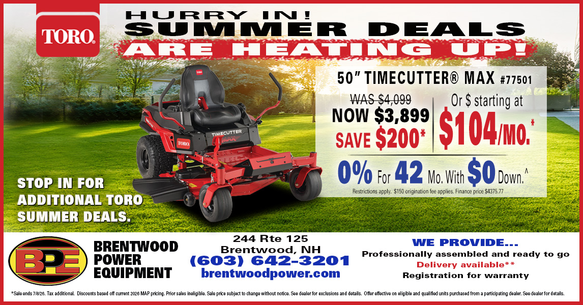 Brentwood Power Equipment Center Facebook ad