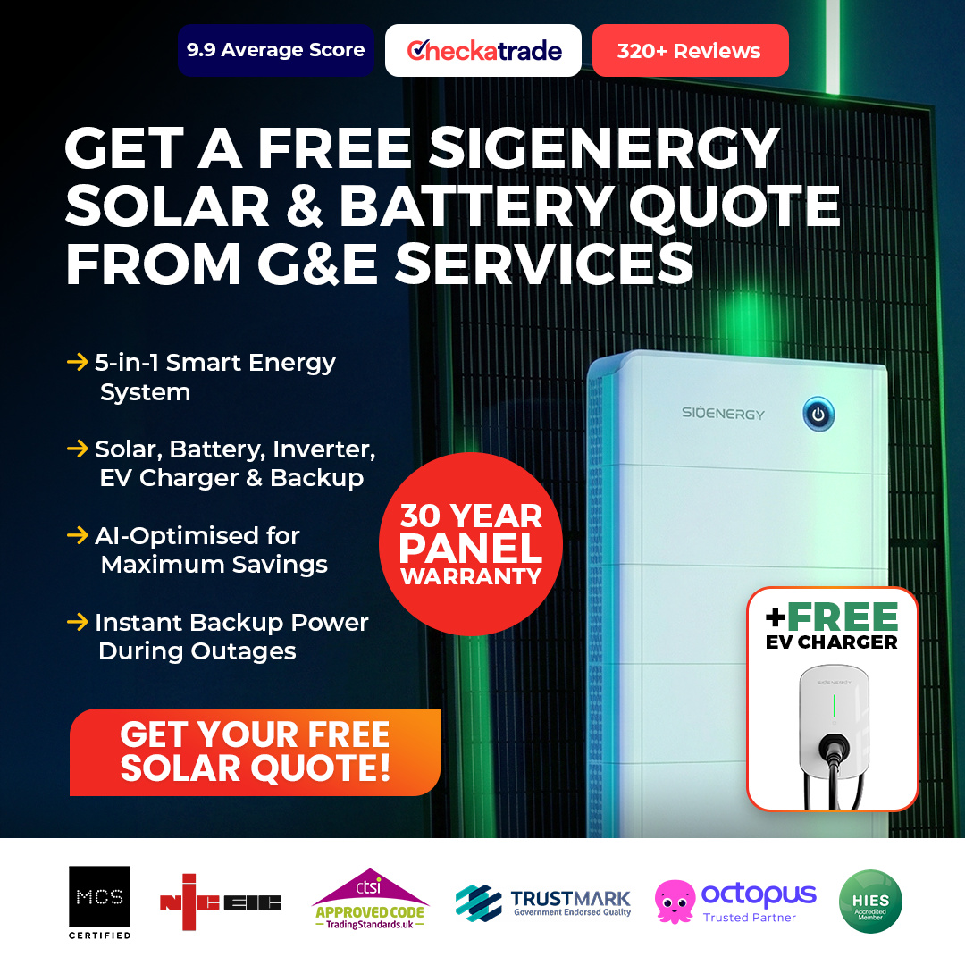 G&E Services Facebook ad: Slash Your Energy Bills with Solar + Battery