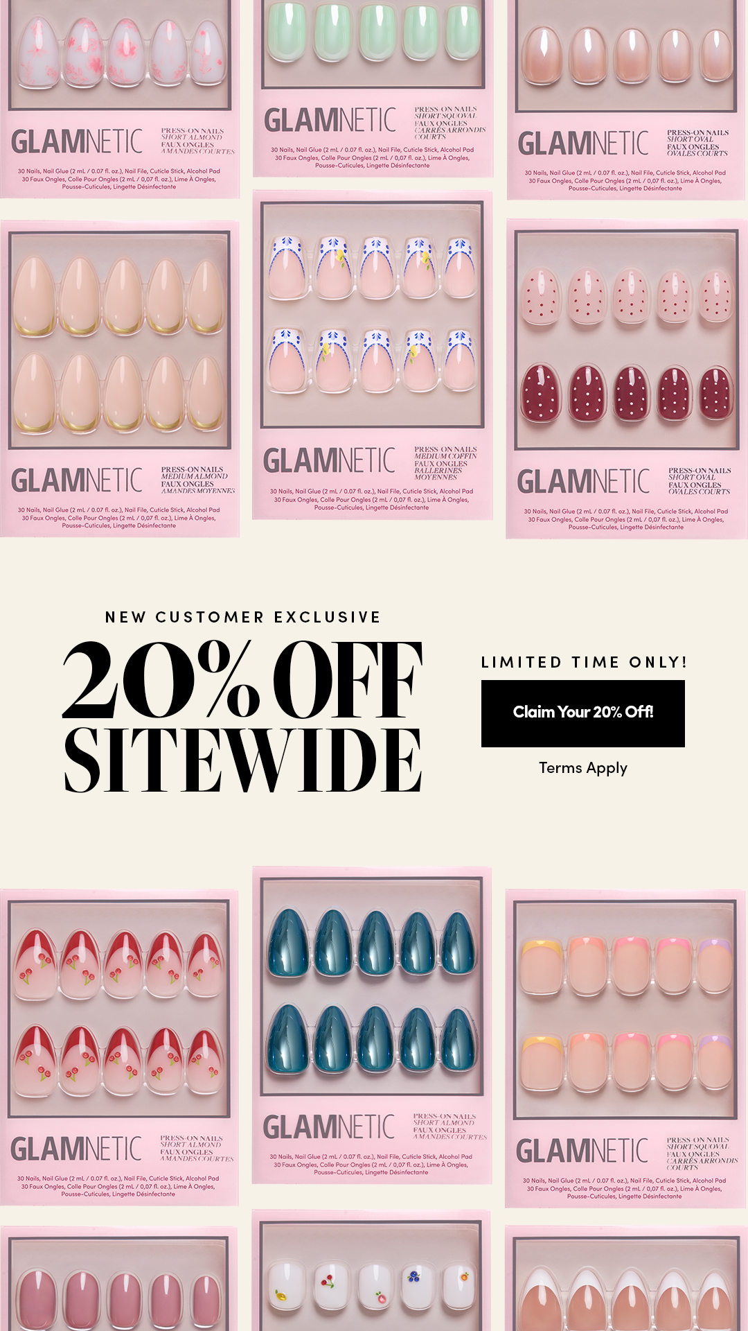 Glamnetic Facebook ad
