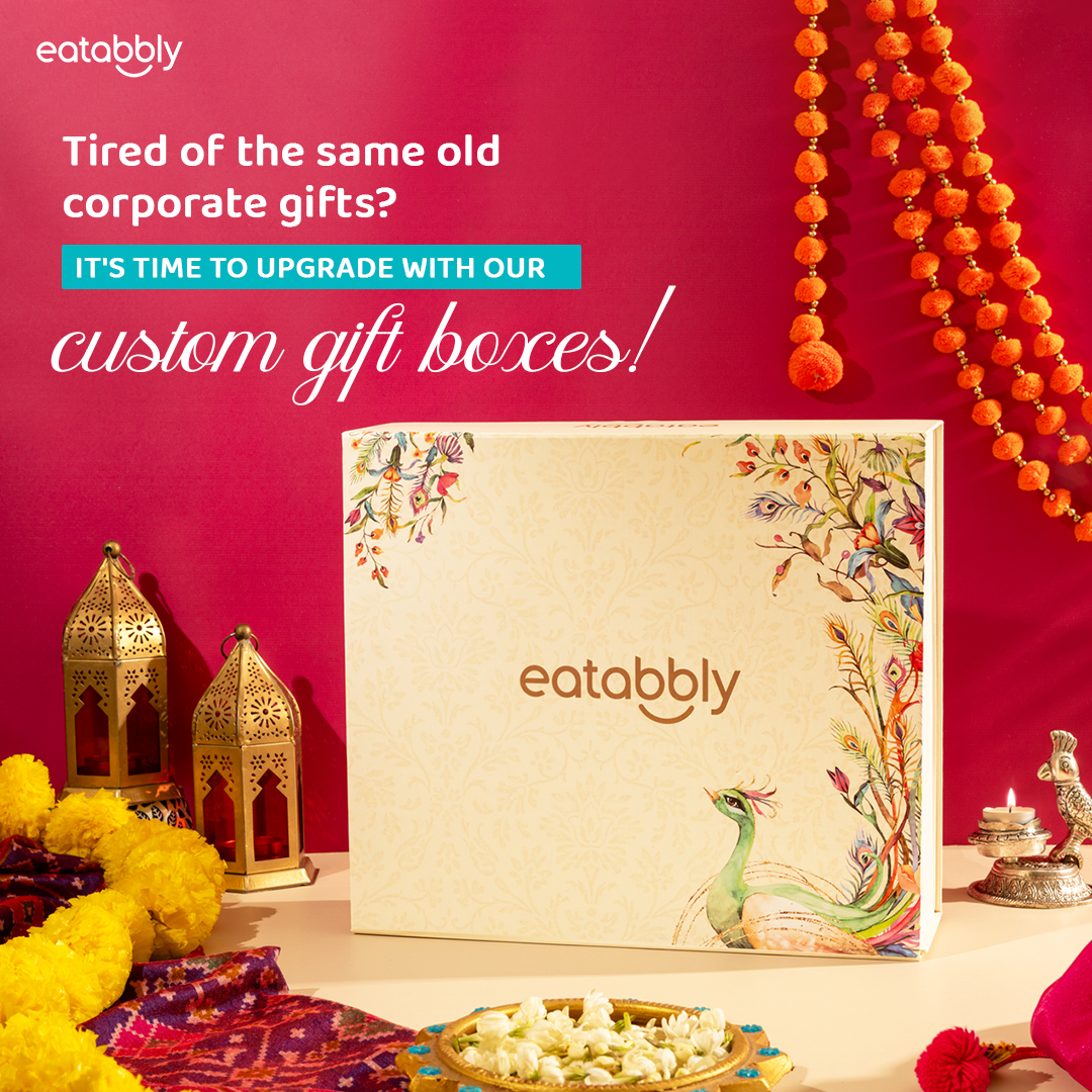 Eatabbly Facebook ad: Tired of the same old corporate gifts?