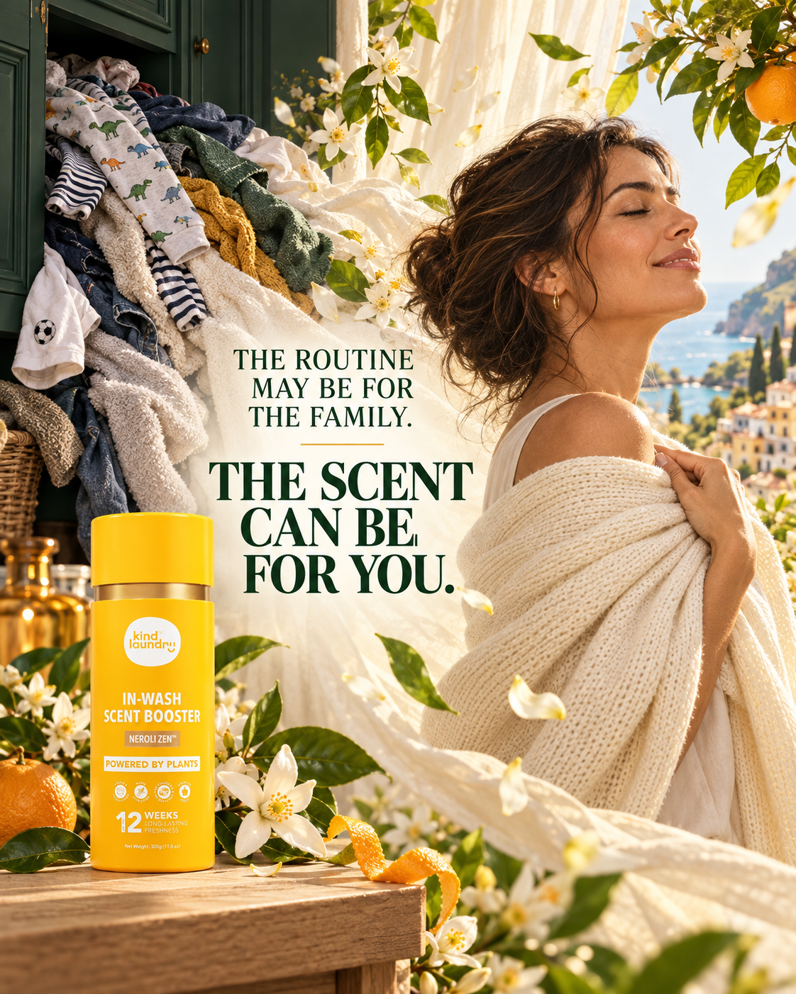 Kind Laundry Facebook ad: Plant-Derived Scent That Follows You, Not the Whole…