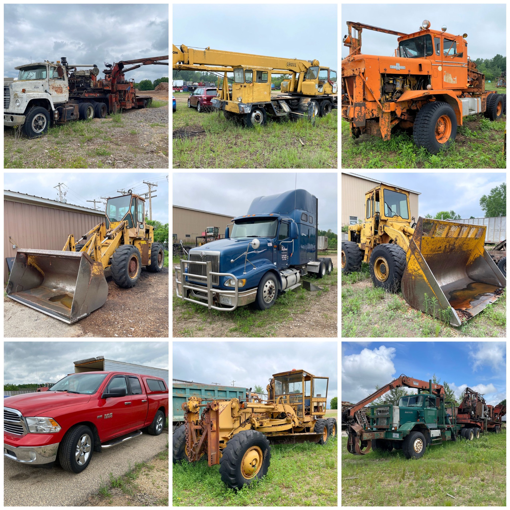 Hansen Auction Group Facebook ad: Built for Long Days and Big Jobs