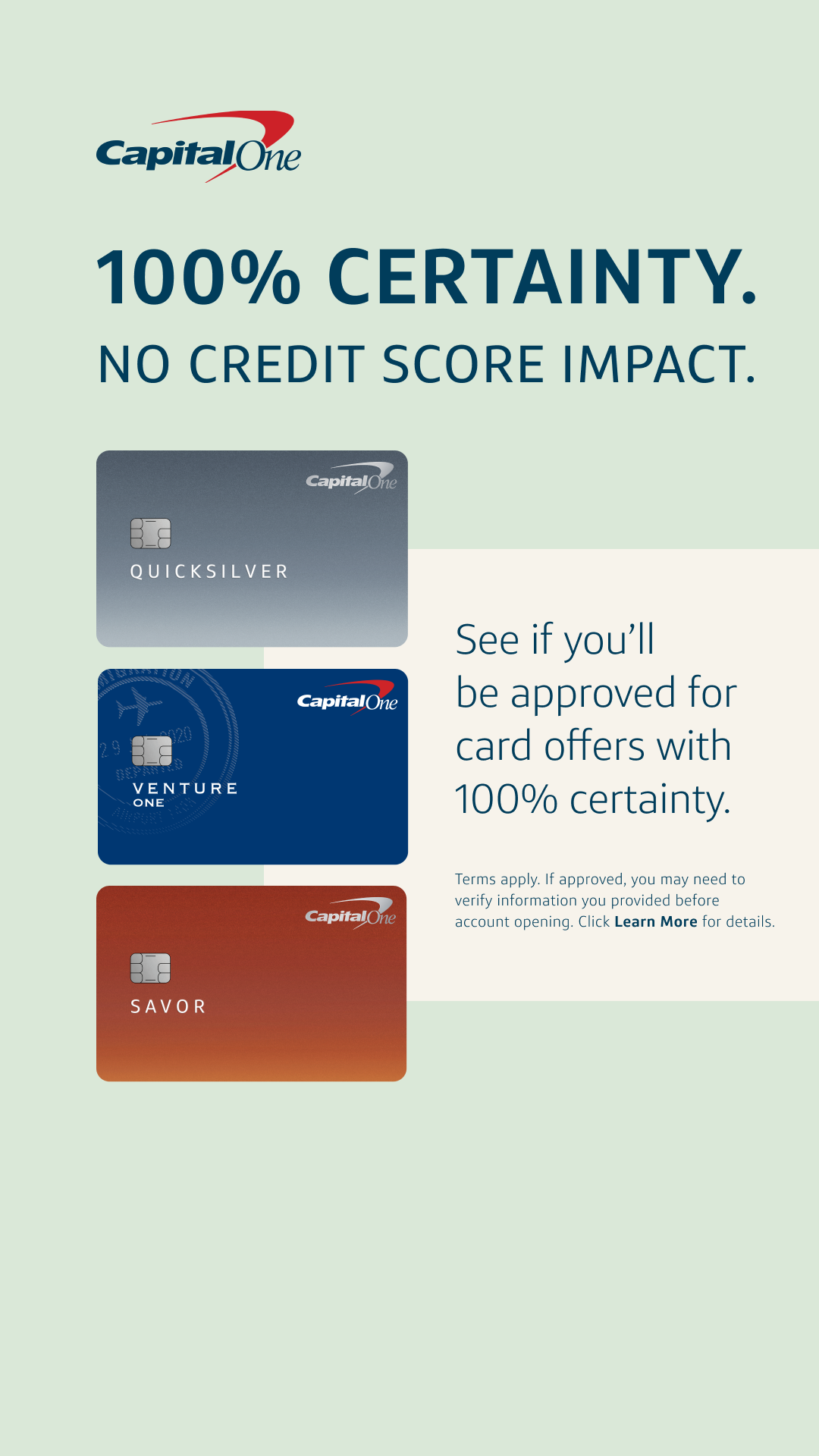 Capital One Facebook ad