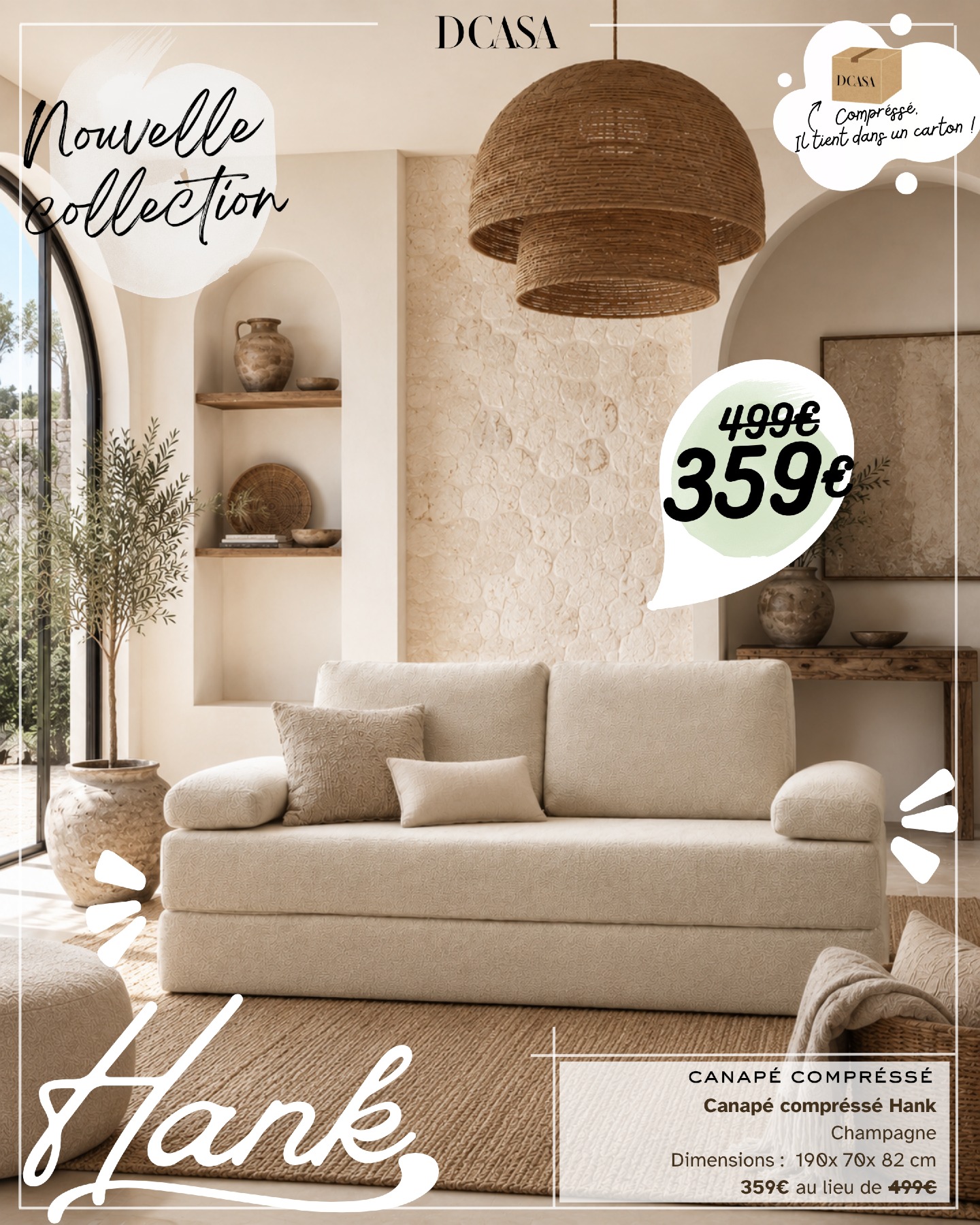 d'Casa Center Facebook ad: Nouvelle Collection!