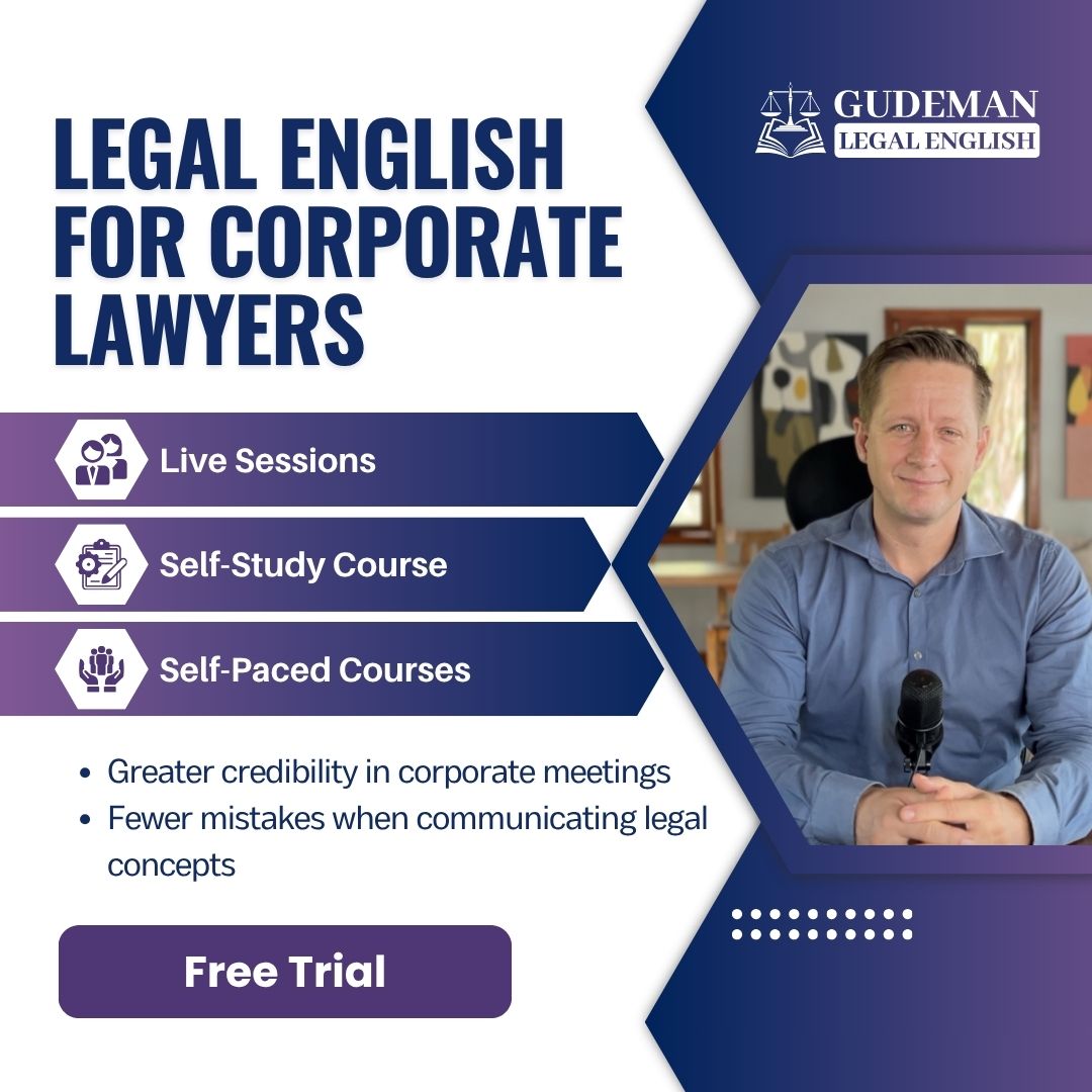 Legal English Facebook ad: Begin your Free Trial with Legal English