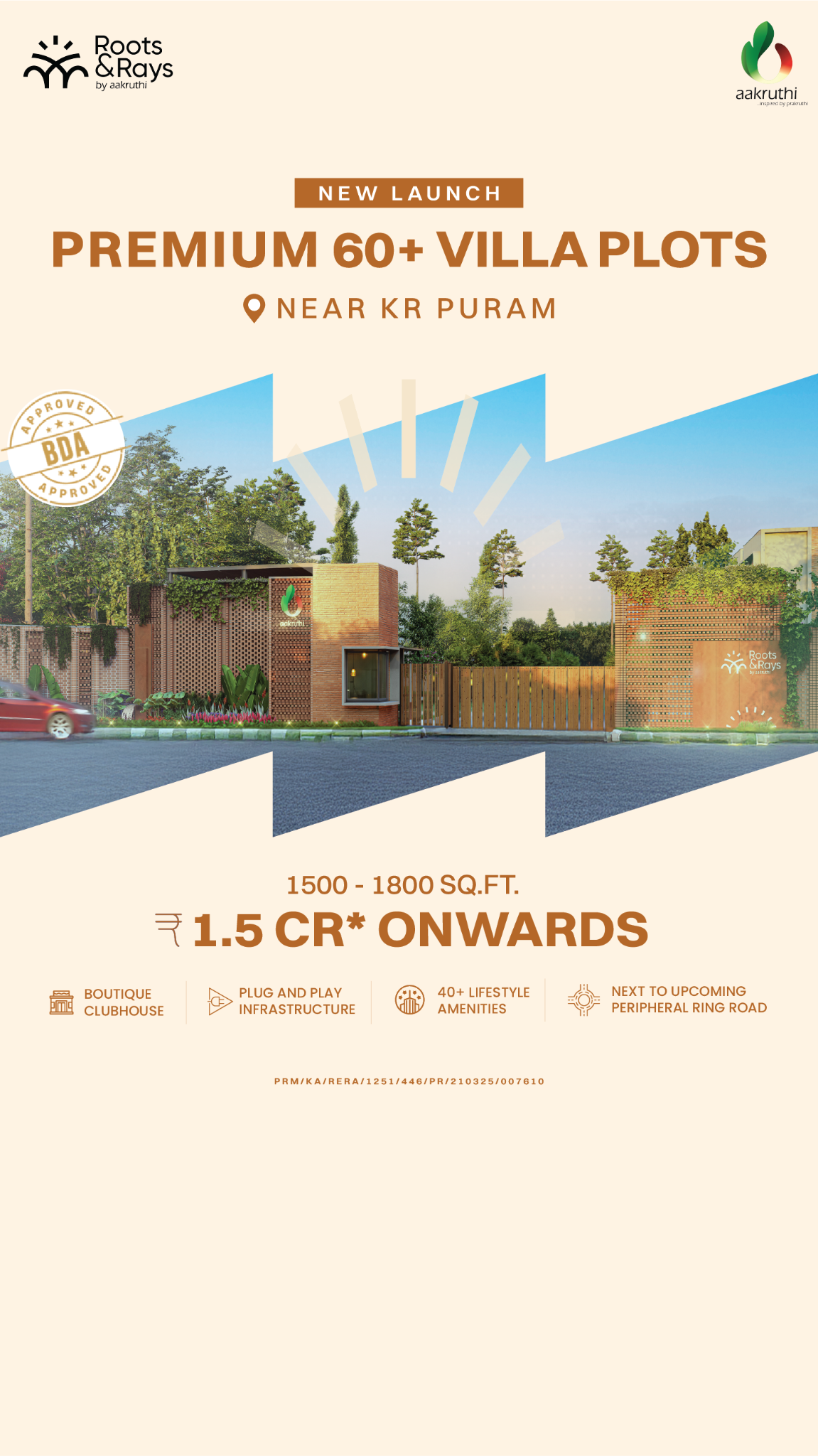 Aakruthi Group Facebook ad from Dec 5, 2025