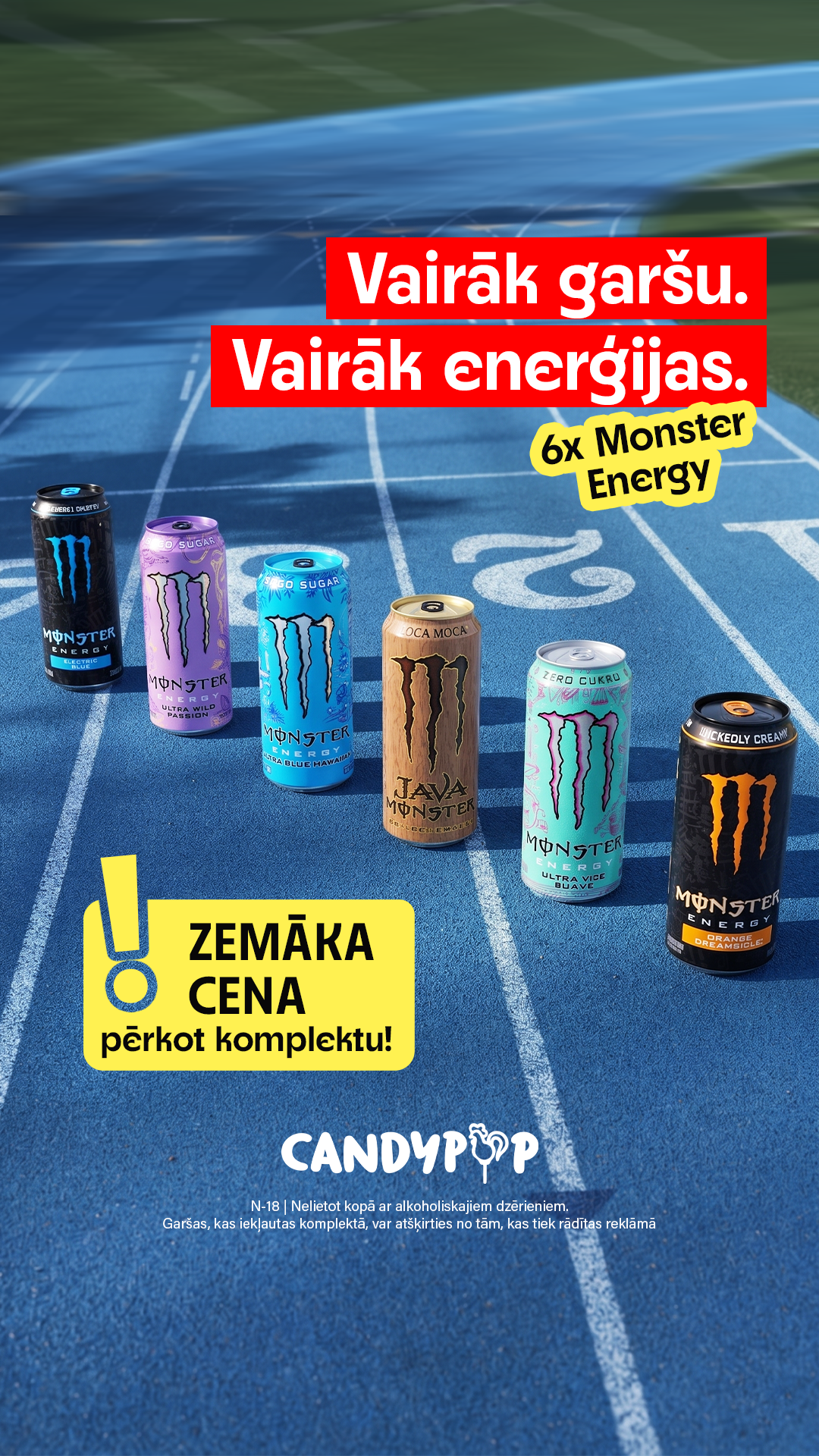 Candy POP Latvija Facebook ad