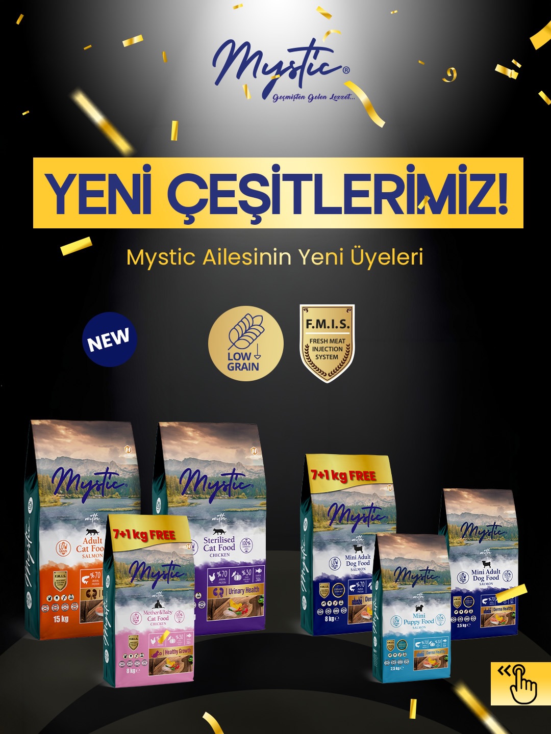 Mystic Pet Food Facebook ad: Premium Beslenmeye Yeni Bir Dokunuş!