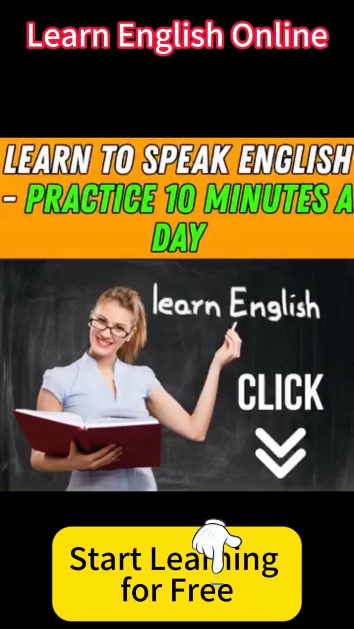 Info Center Facebook ad: Online English Course