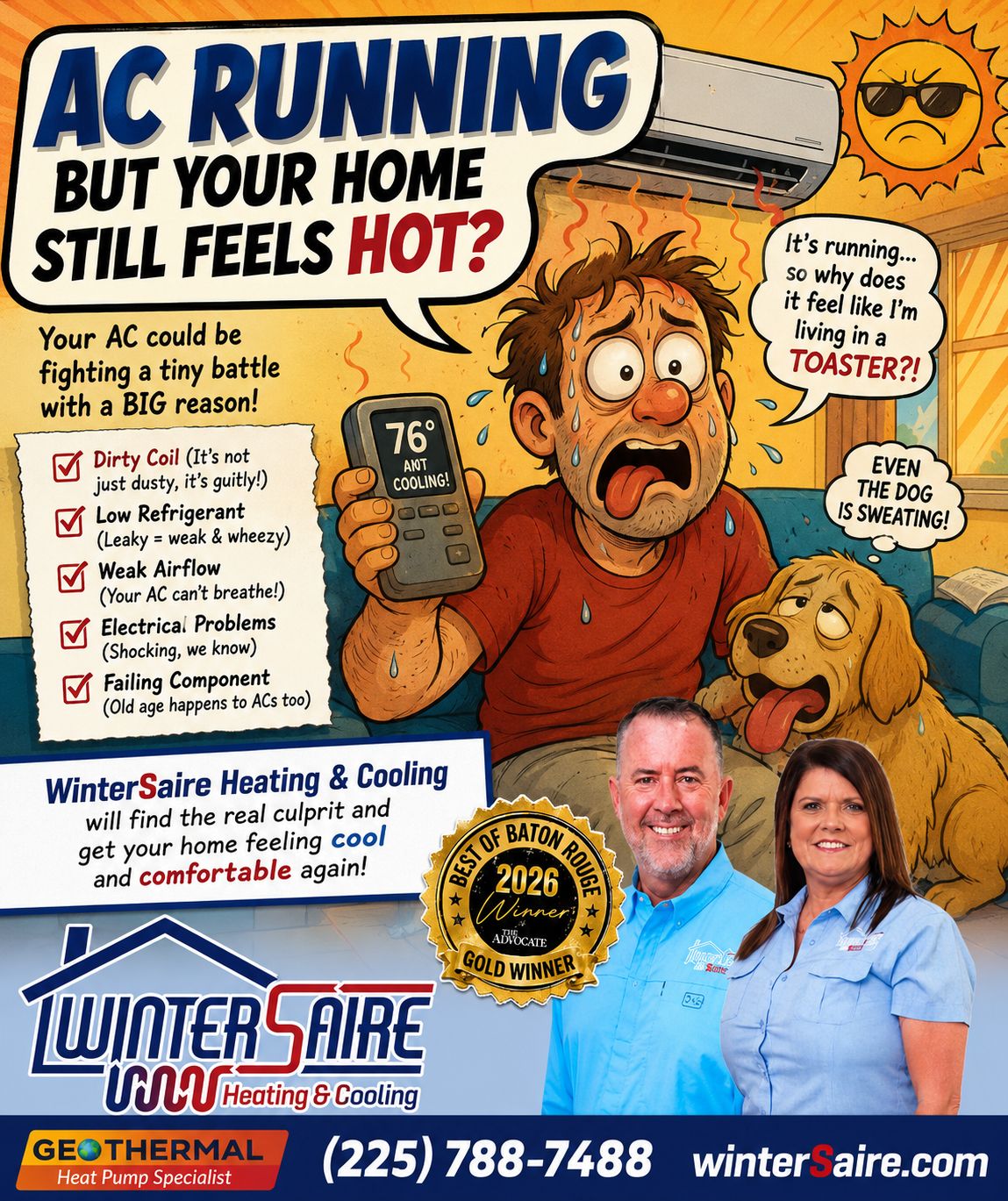 WinterSaire Heating & Cooling Facebook ad
