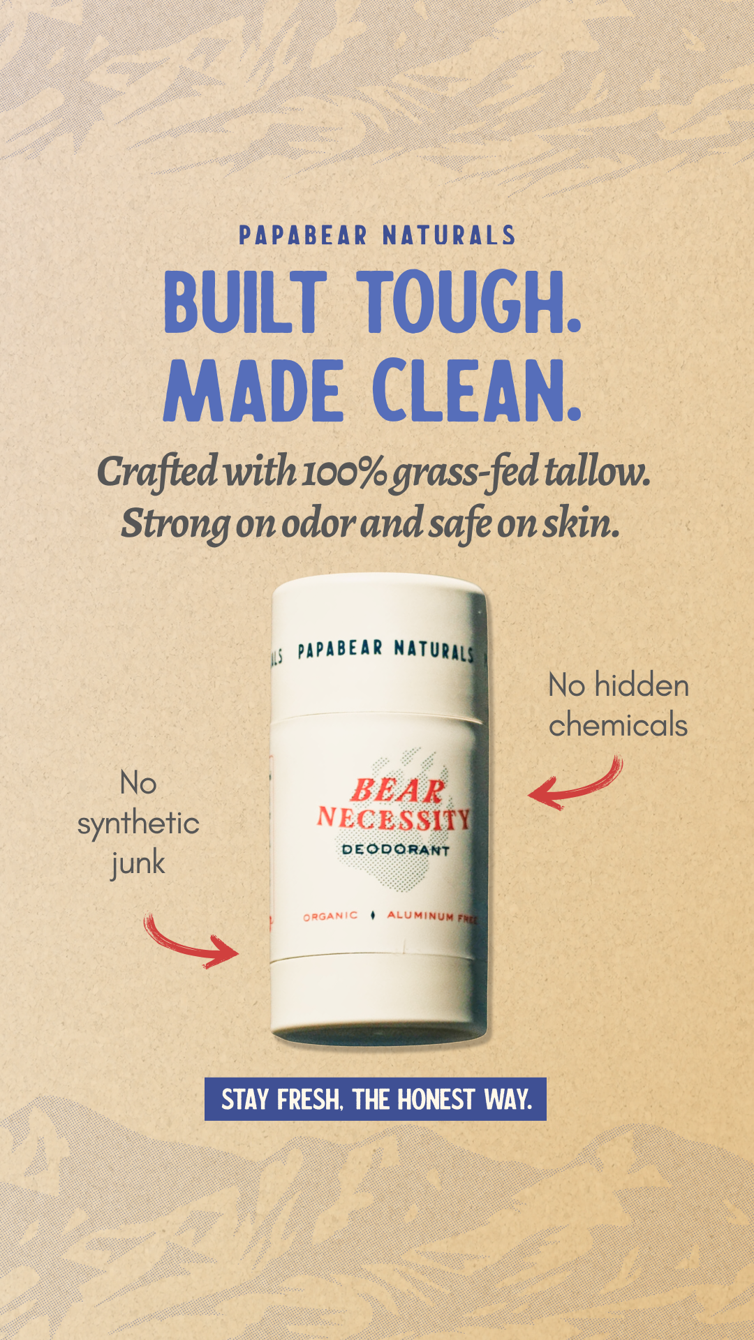 Papabear Naturals Facebook ad