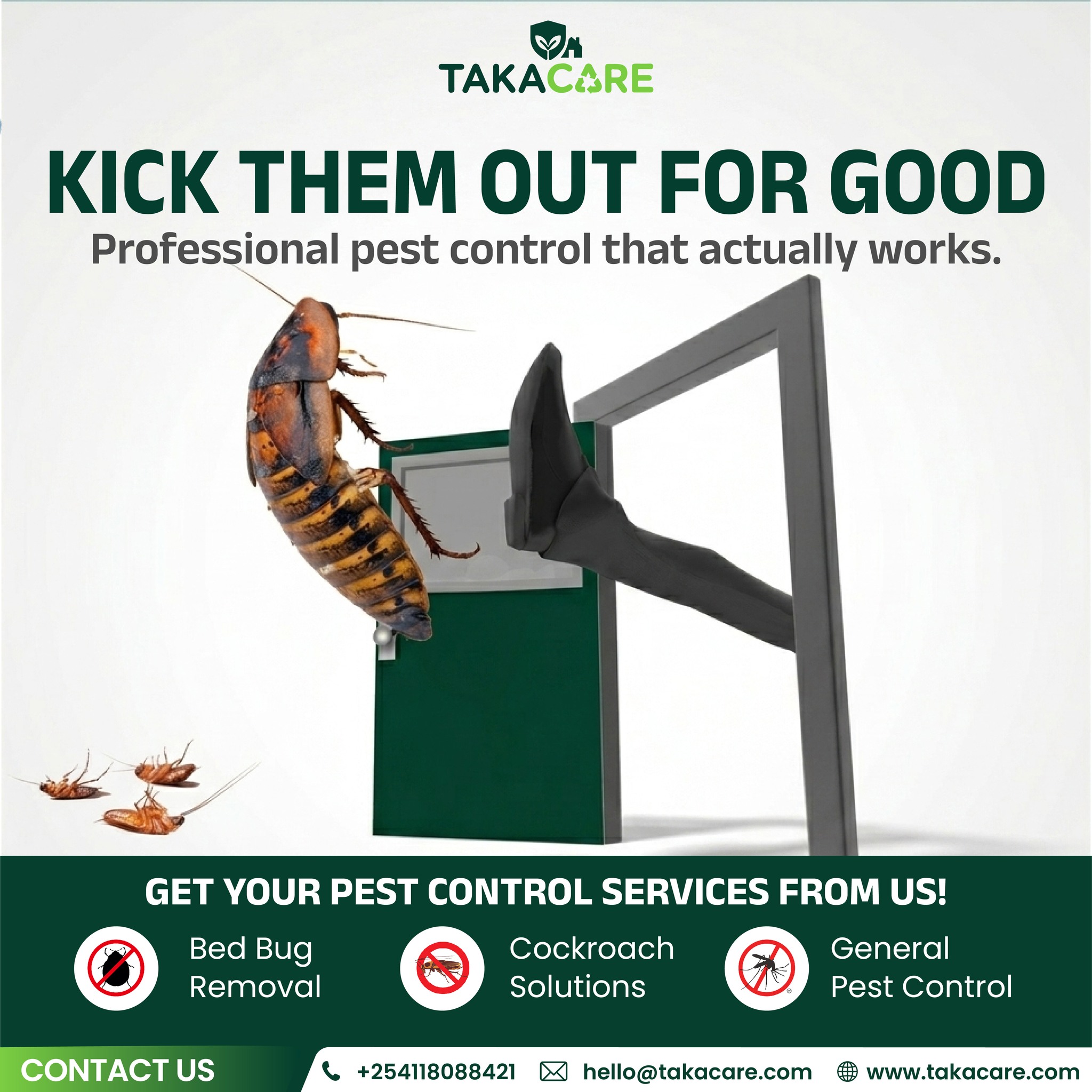 Takacare Solutions Facebook ad: Tired of sharing your kitchen, bedroom, and sanity…