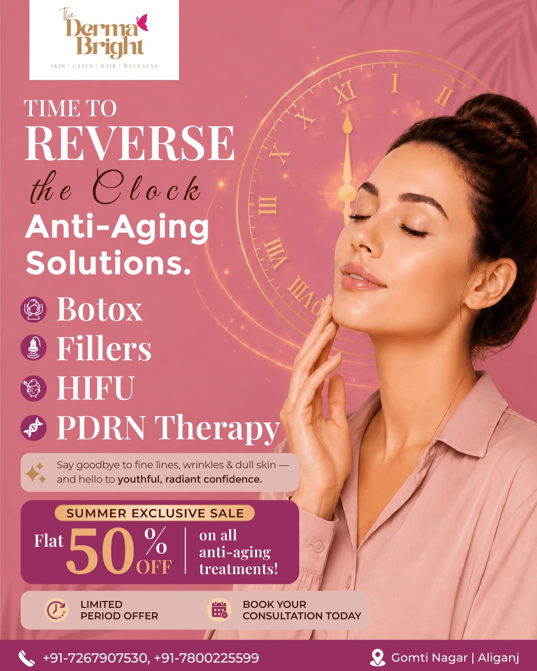 The Derma Bright Lucknow Facebook ad