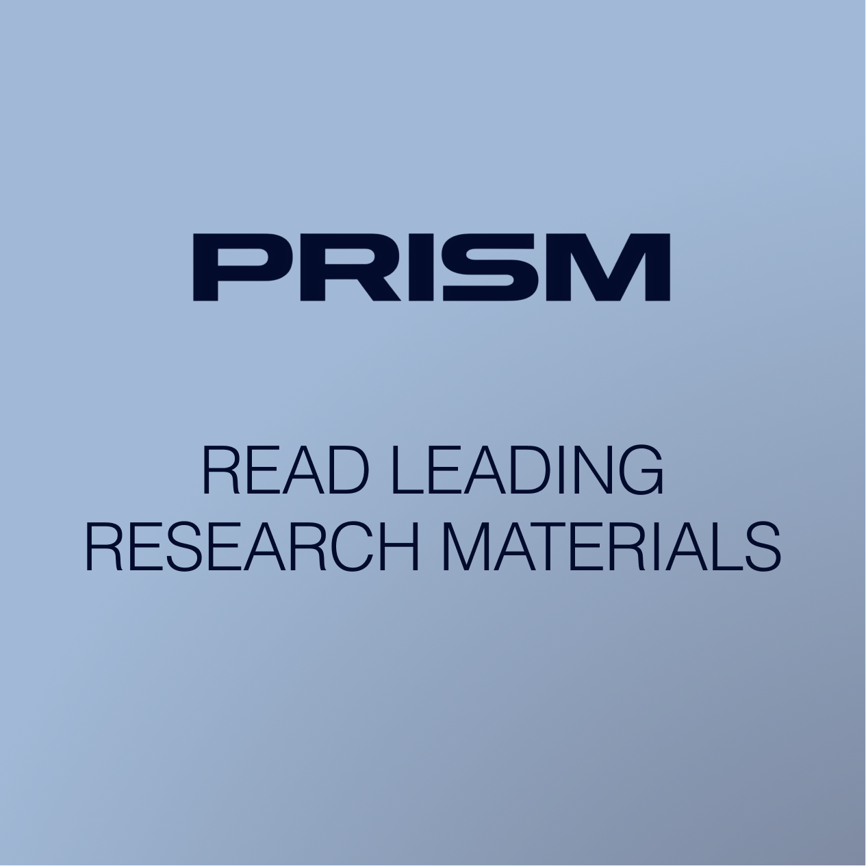 Prism United Facebook ad: Read Leading Research Materials