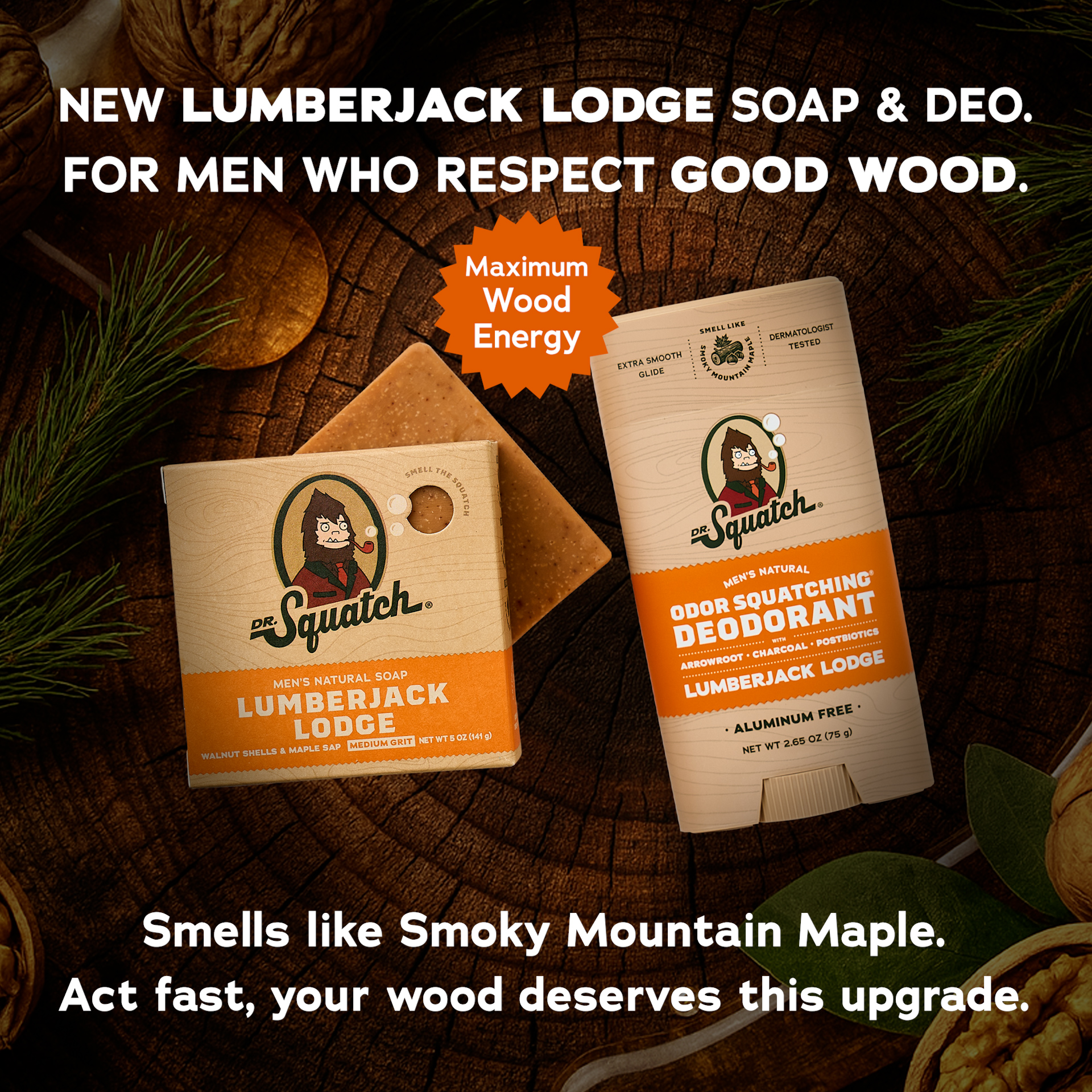 Dr. Squatch Facebook ad
