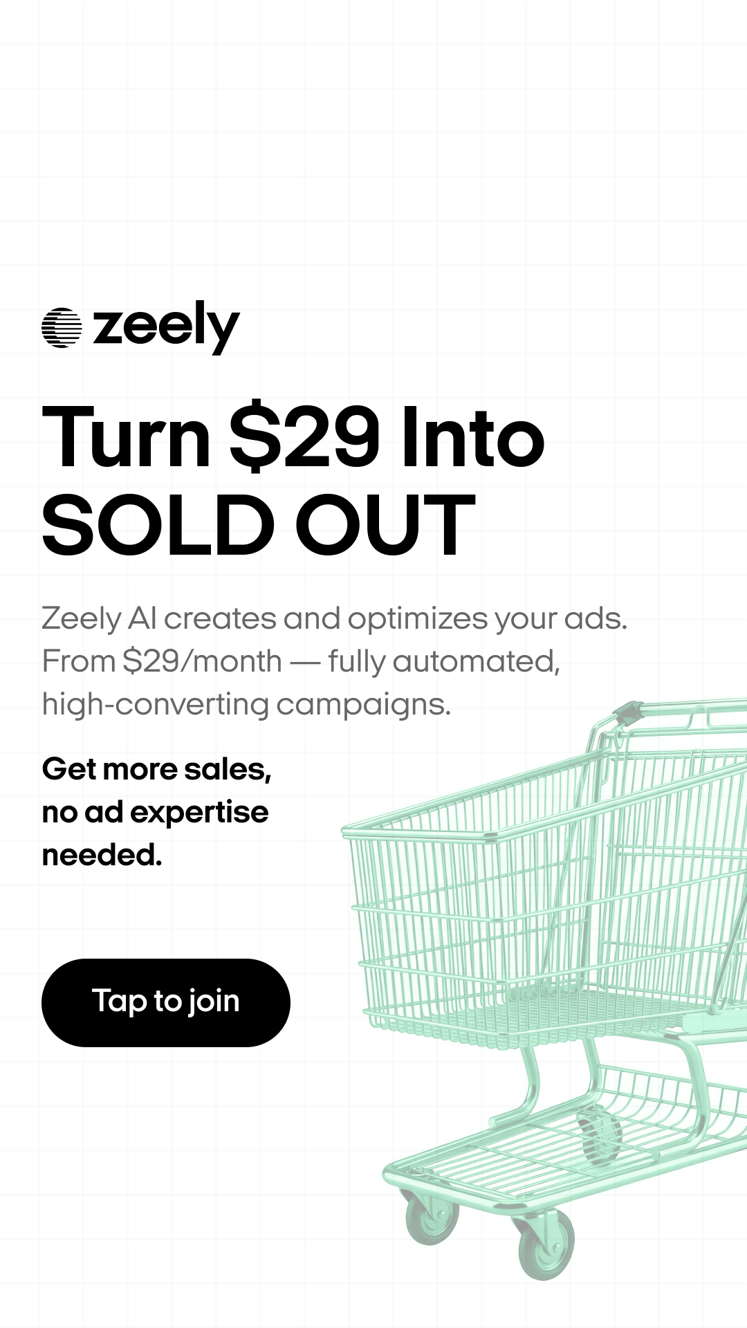 Zeely Facebook ad