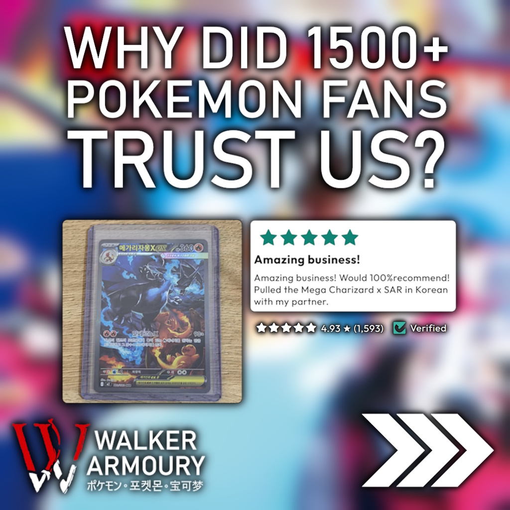 Walker Armoury Facebook ad: Worried about buying Pokemon cards online?