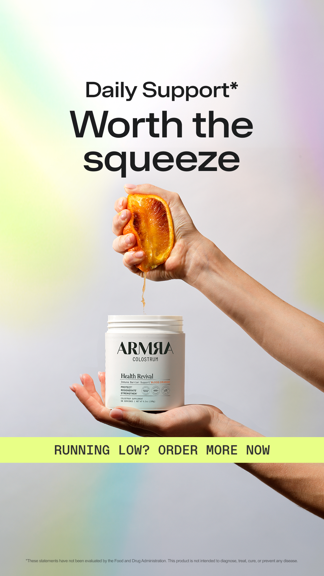 ARMRA Facebook ad