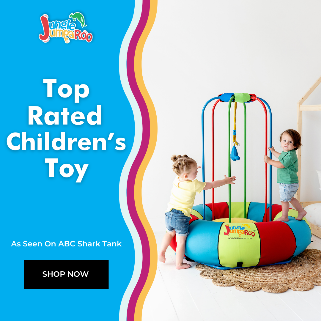 Jungle Jumparoo Facebook ad: The Ultimate Jumping Toy!