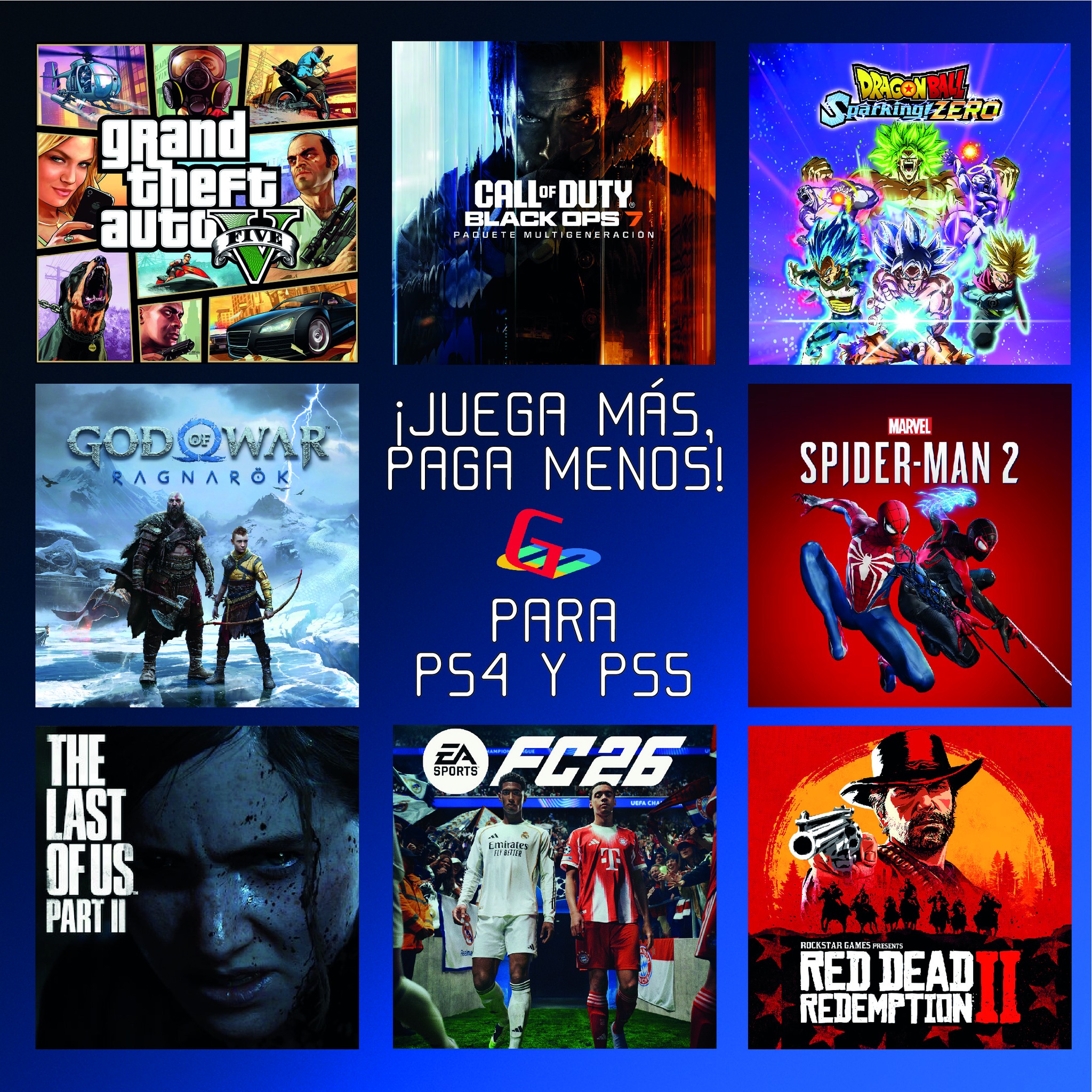 GameStation Facebook ad: Juegos de Play Station 4 y 5, desde…
