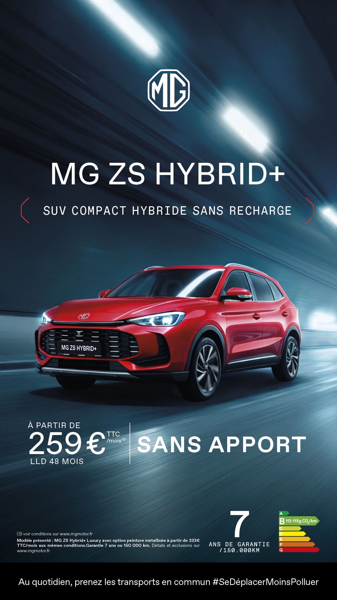 MG Motor France Facebook ad