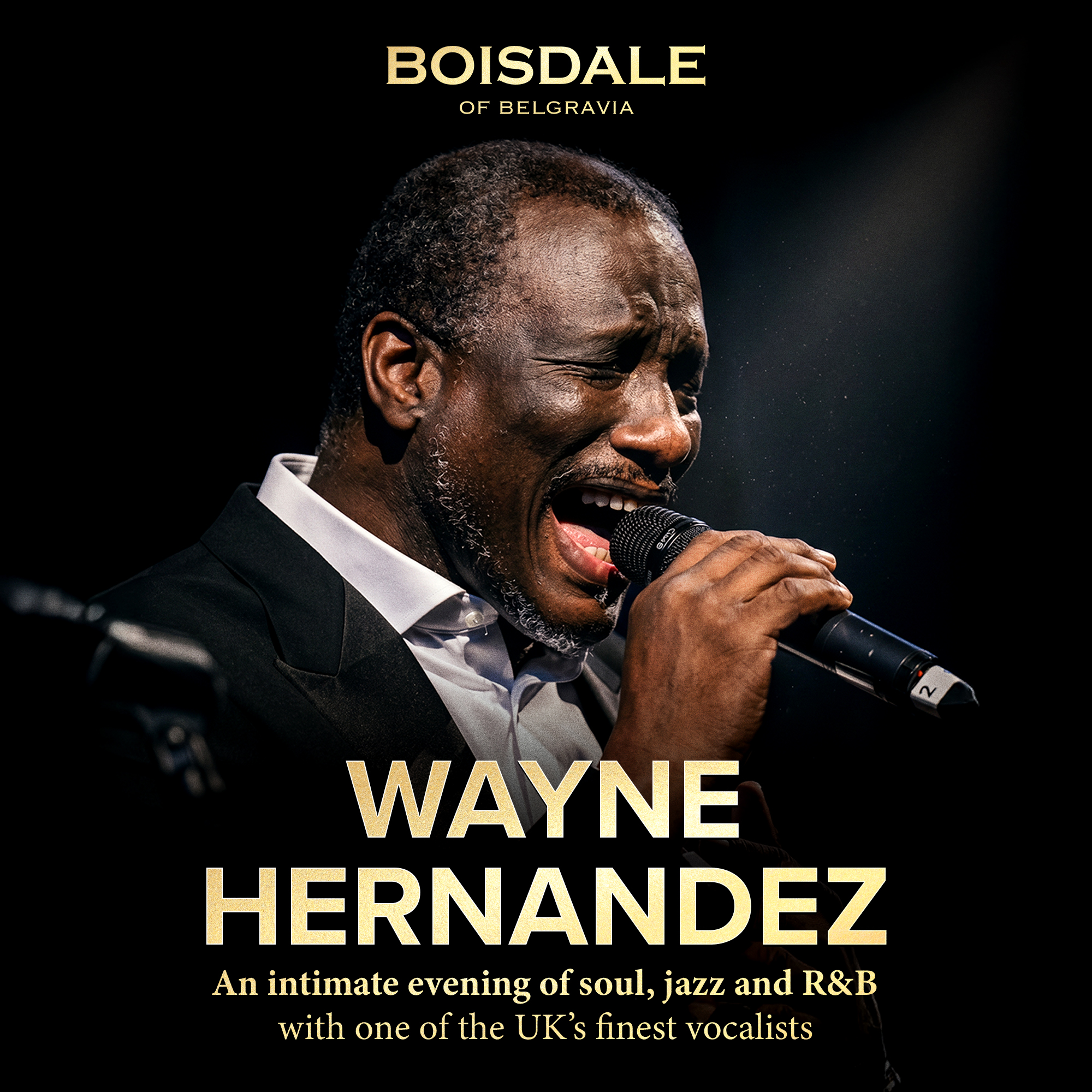 Boisdale Restaurants Facebook ad: Wayne Hernandez | Soul & RnB