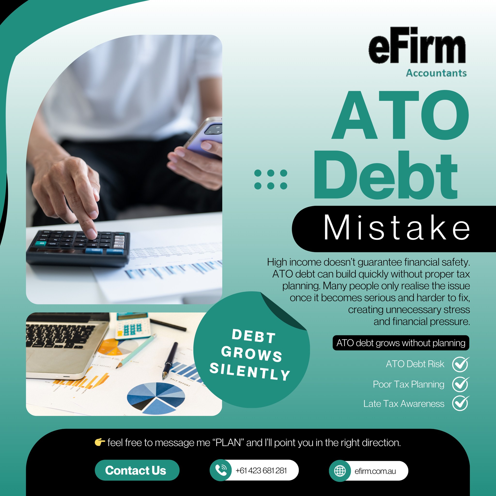 eFirm Accountants Facebook ad: Business Accounting Services for Individuals | Melbourne
