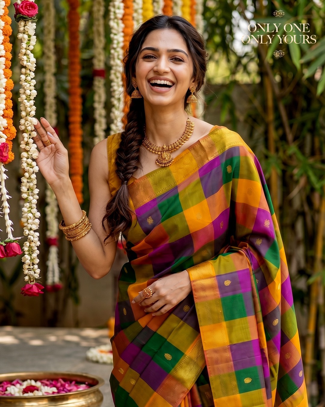 Kalyan Silks Online Facebook ad: The perfect drape for women who love making…