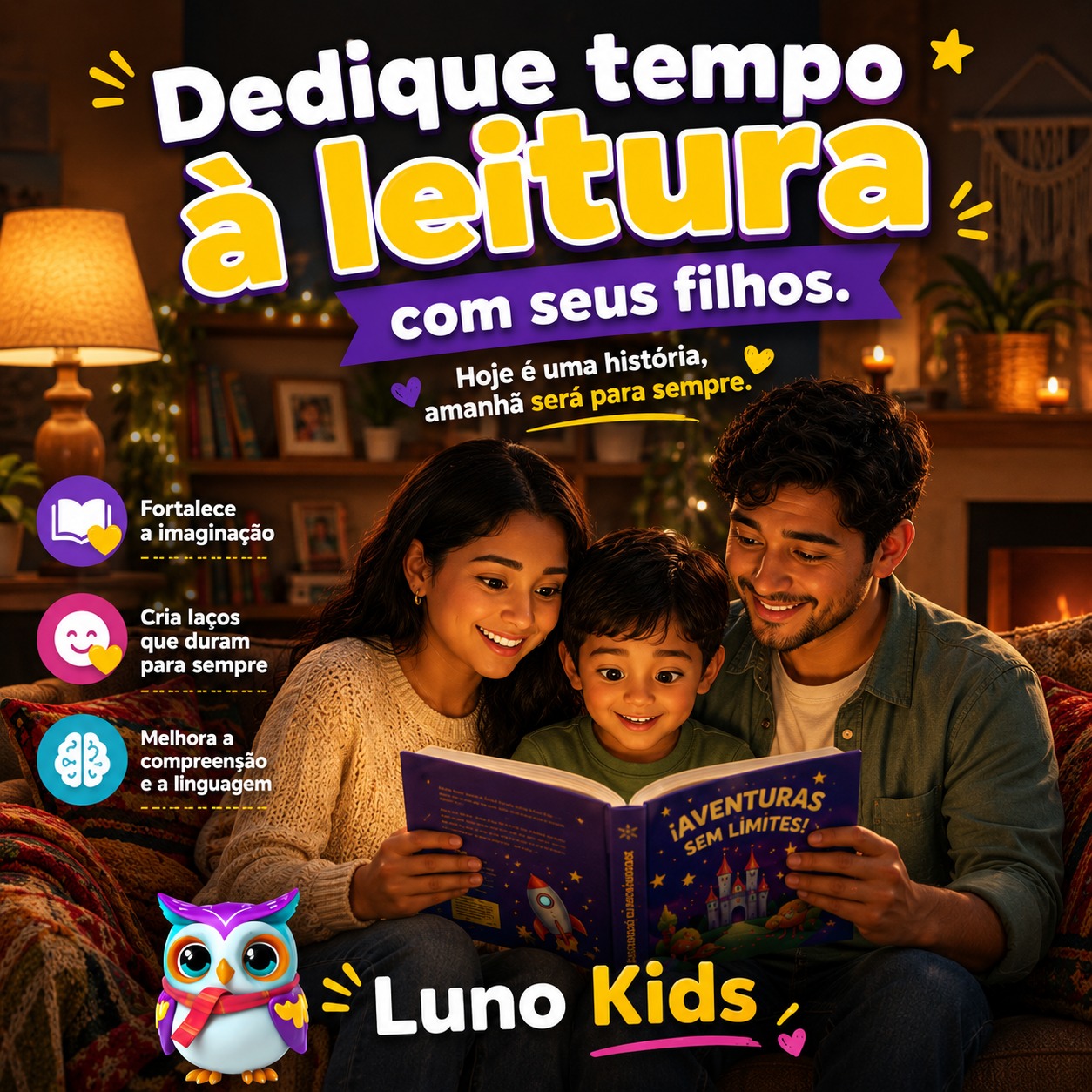 Luno Kids Facebook ad: Luno Kids, Libros ilustrados personalizados para niños