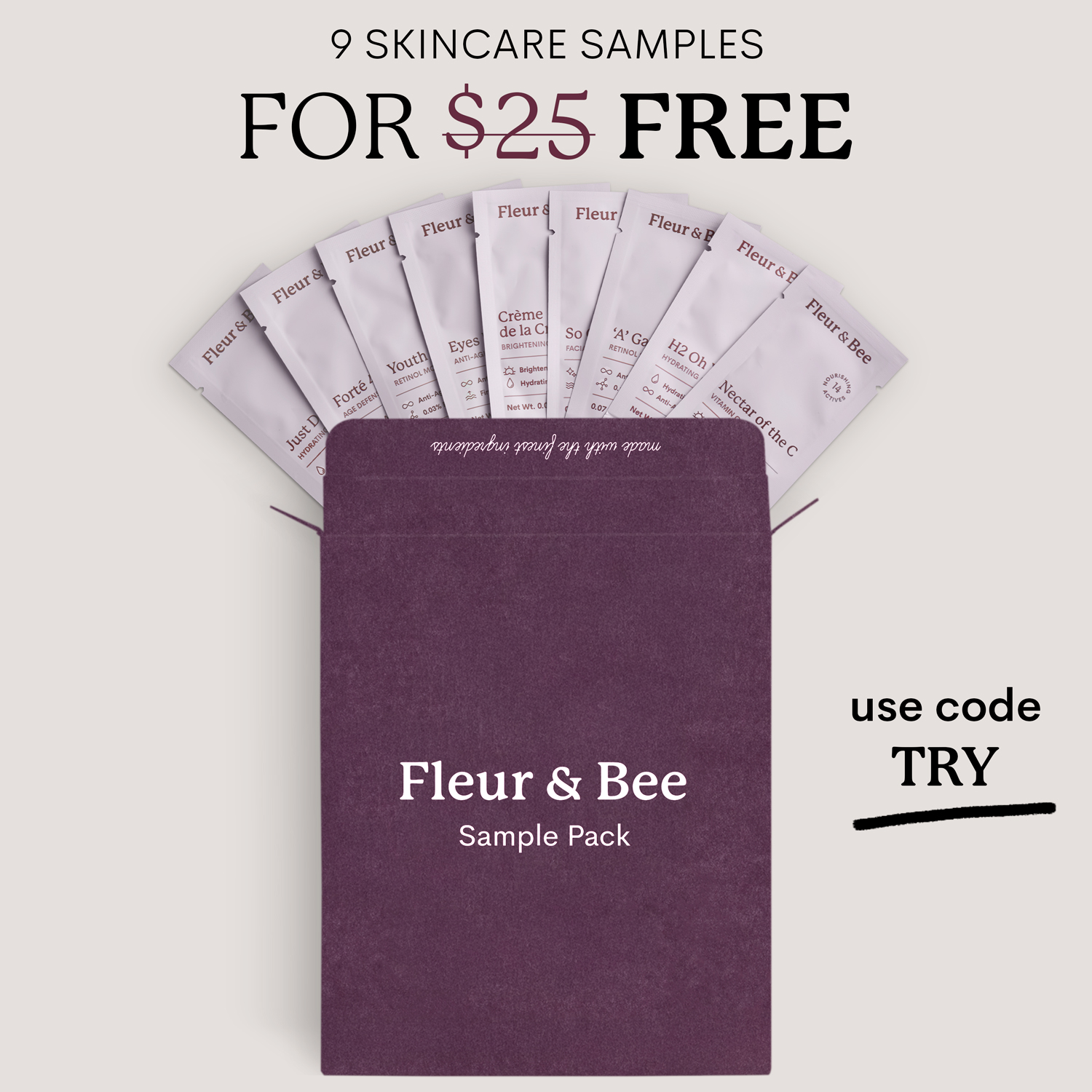 Fleur & Bee Facebook ad
