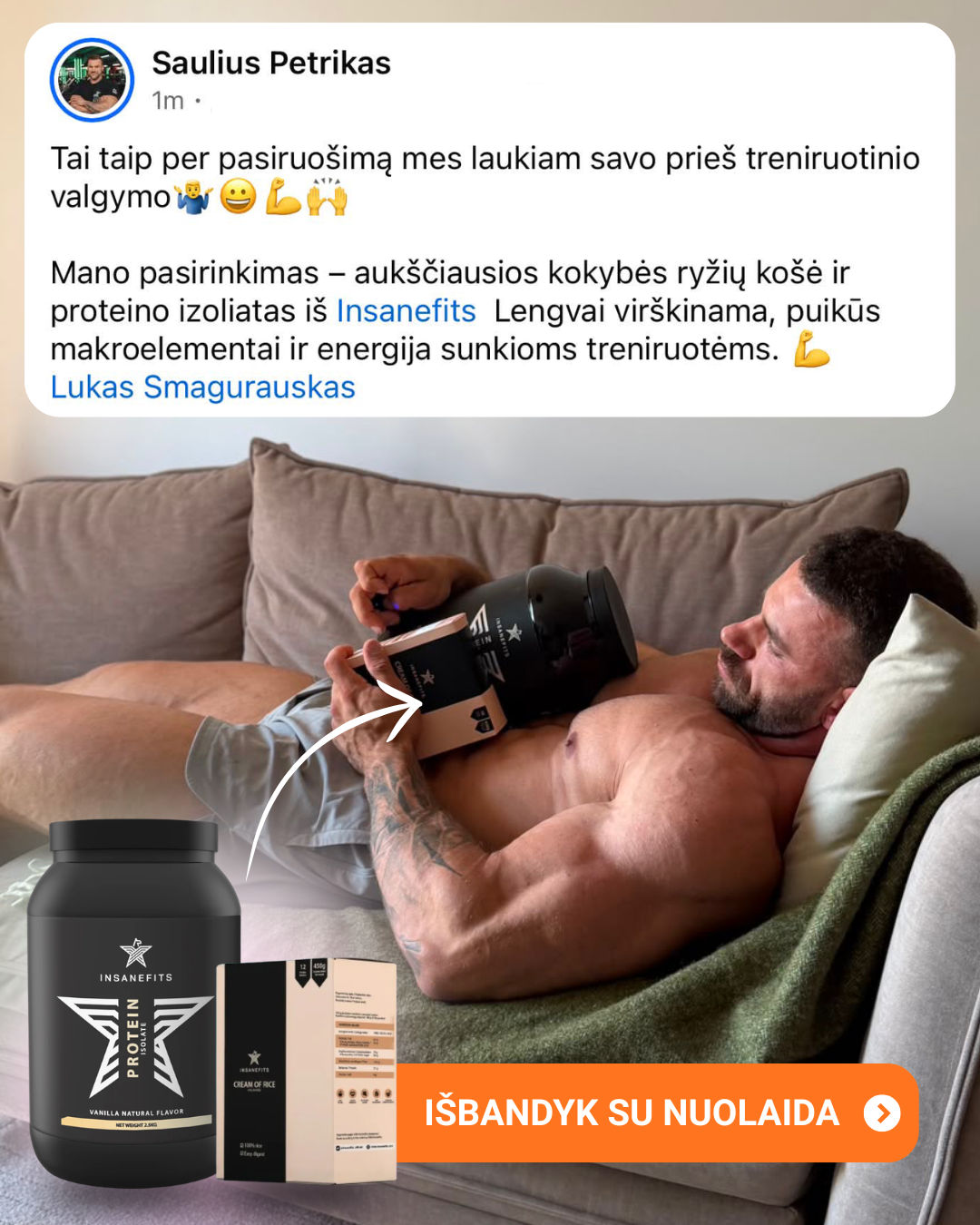 Lukas Smagurauskas Facebook ad
