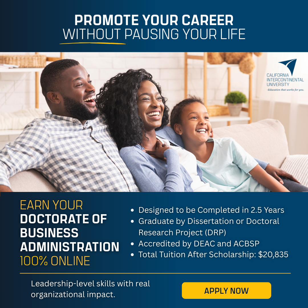California Intercontinental University Facebook ad from May 28, 2026