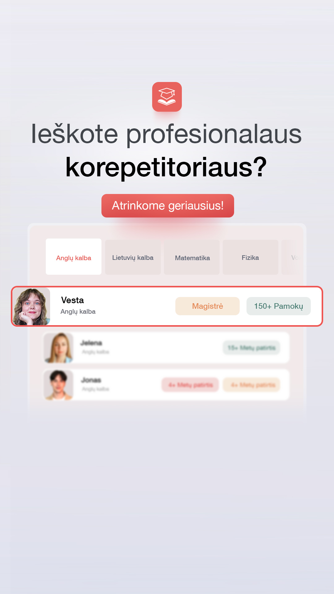 Pasimokome.lt korepetitoriai Facebook ad