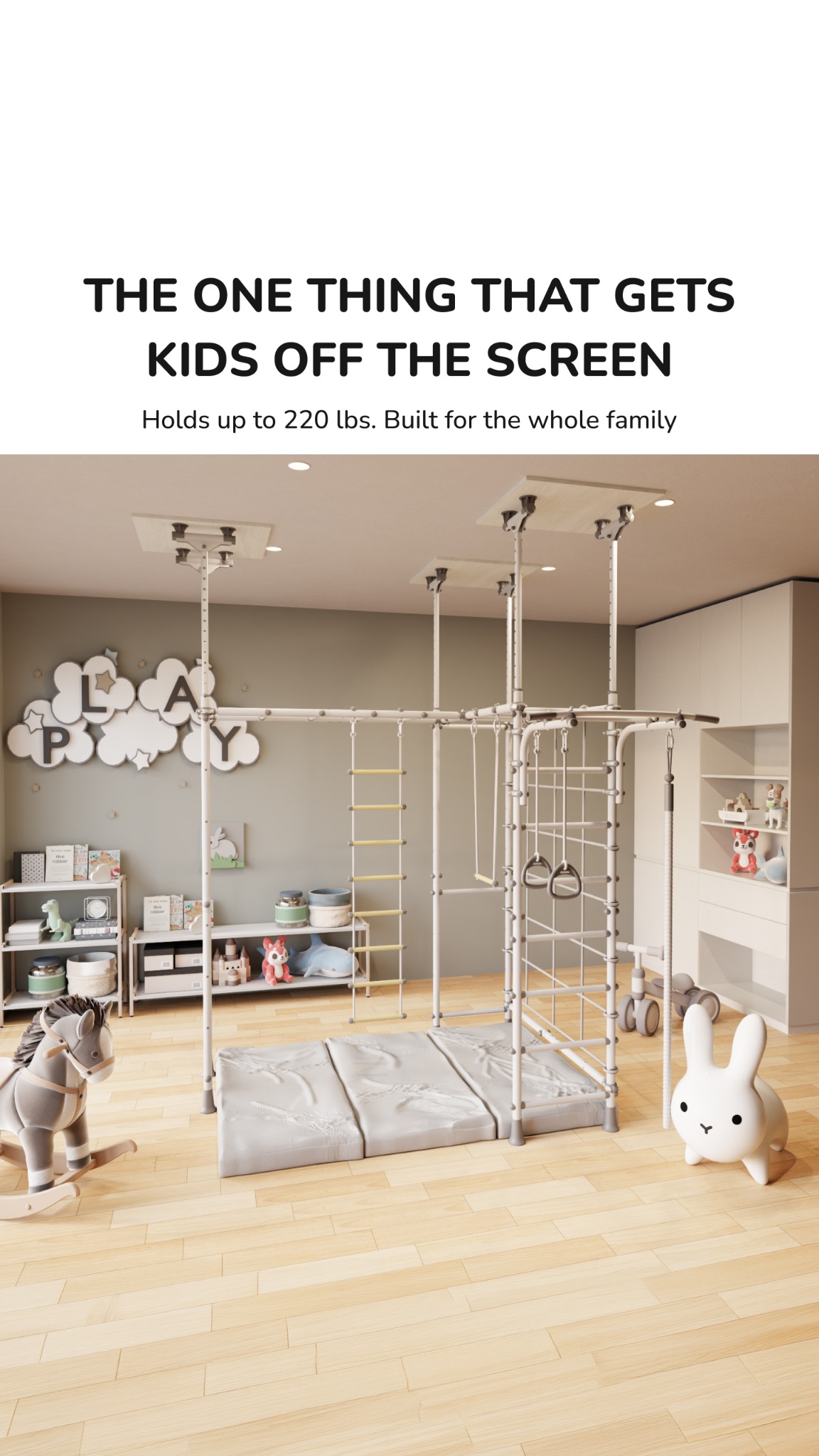Brainrich Kids Facebook ad: #1 Durable Indoor Home Play Jungle Gym