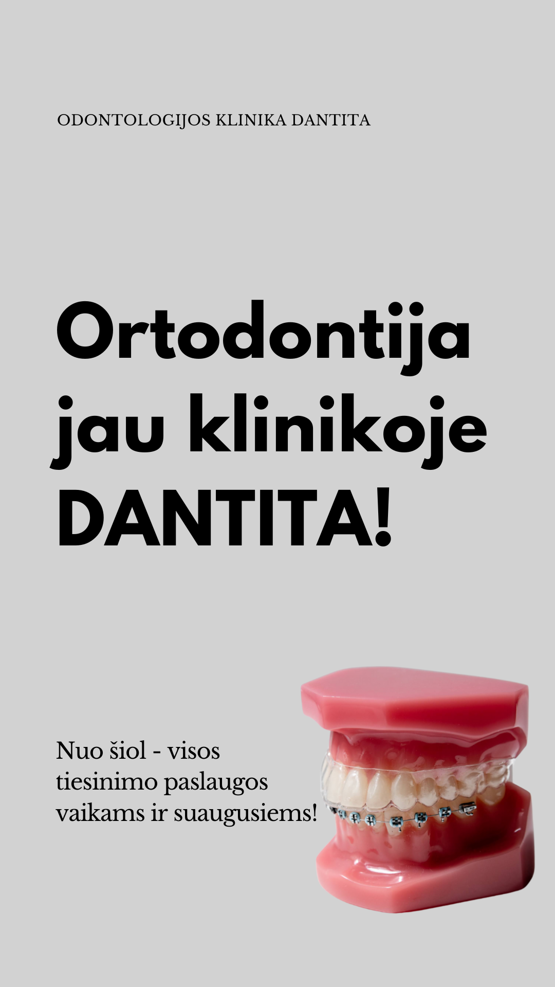 Dantita Odontologijos klinika Facebook ad from Jan 12, 2026